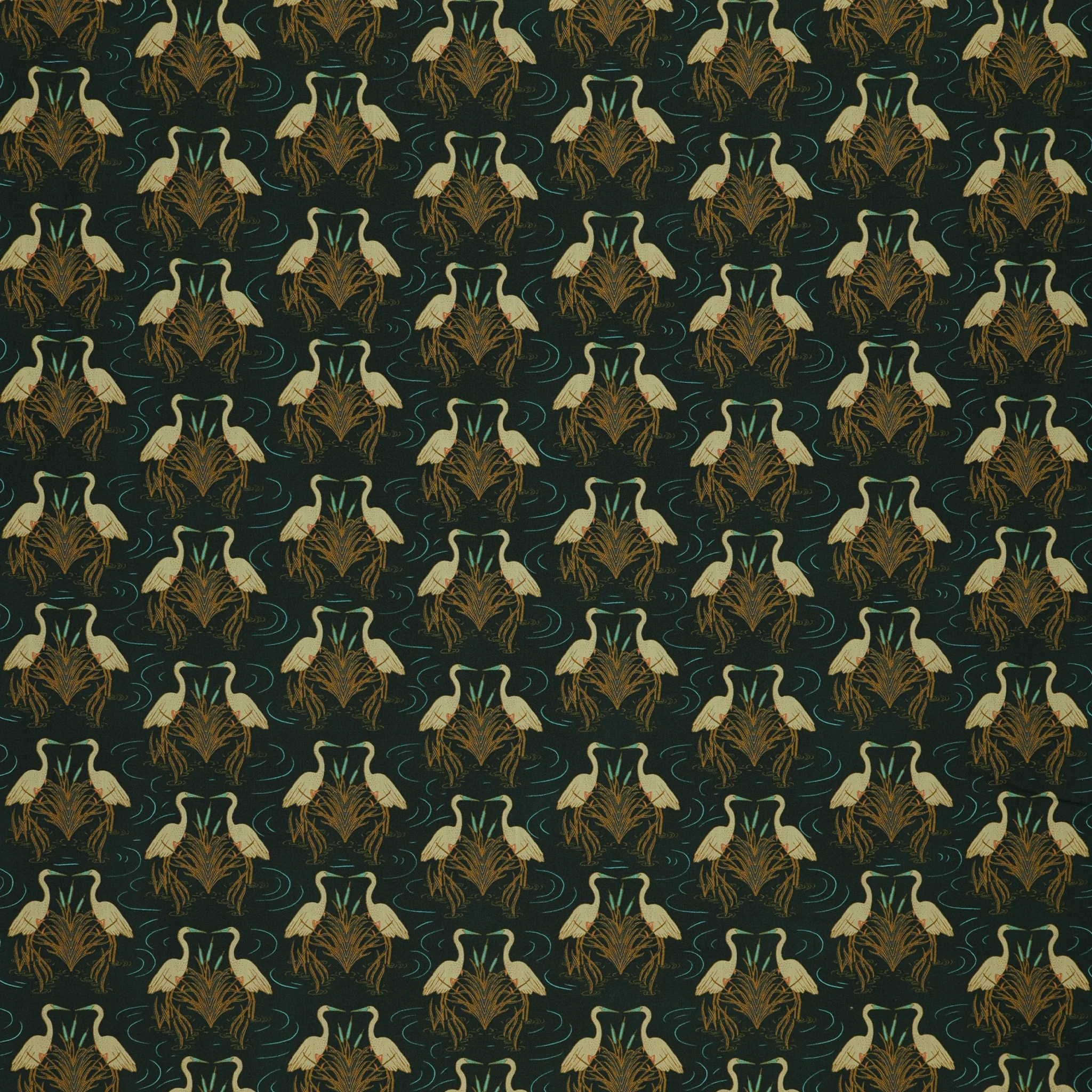 Stillwater Fabric Collection - Egret Dance Twilight