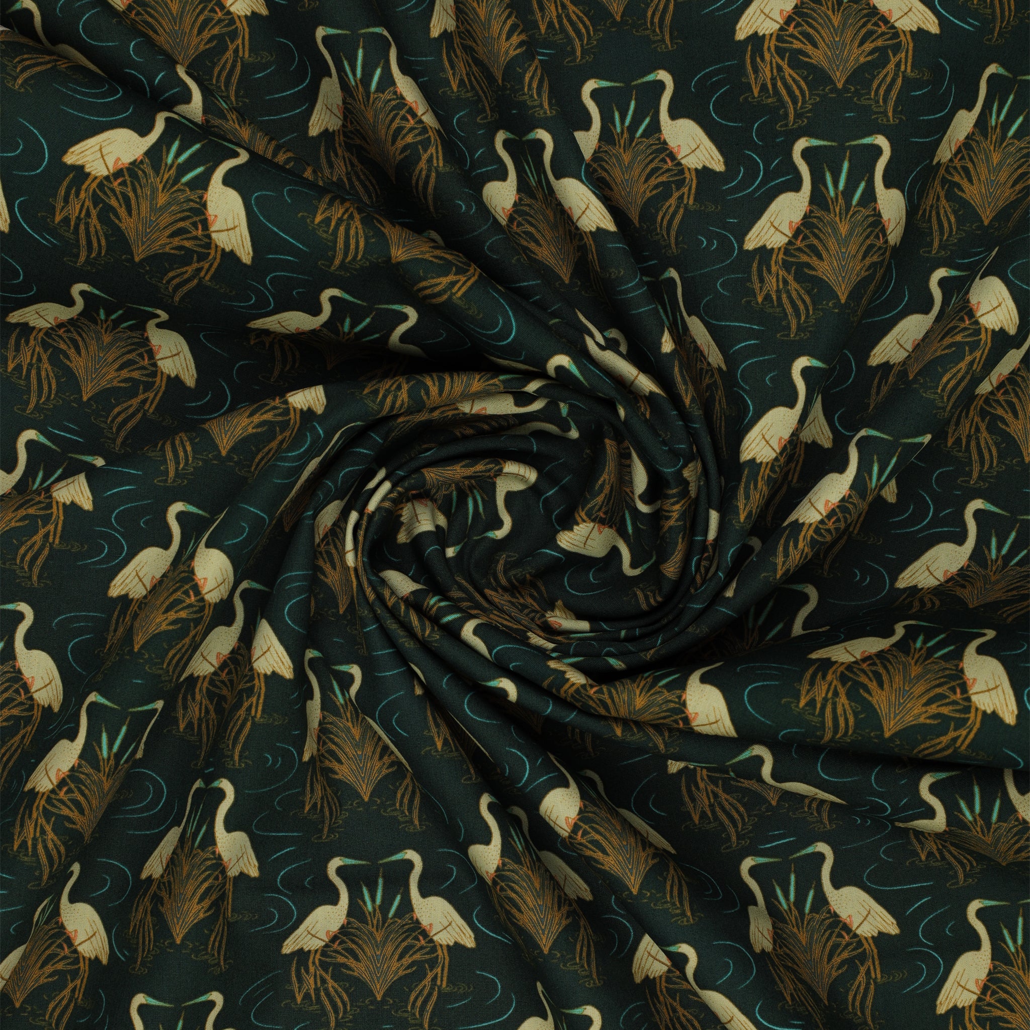 Stillwater Fabric Collection - Egret Dance Twilight - Image 2