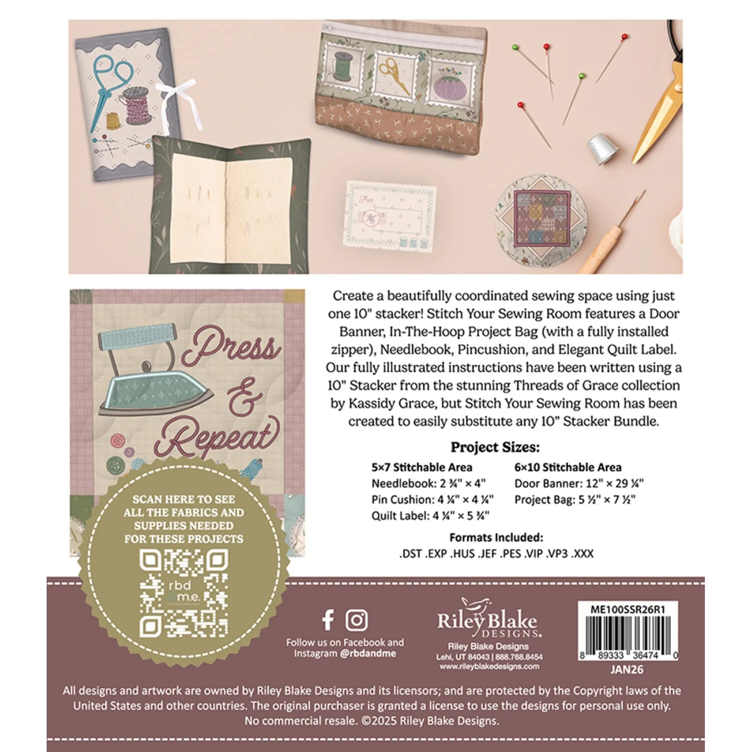 Stitch Your Sewing Room Embroidery USB Pattern - Image 12
