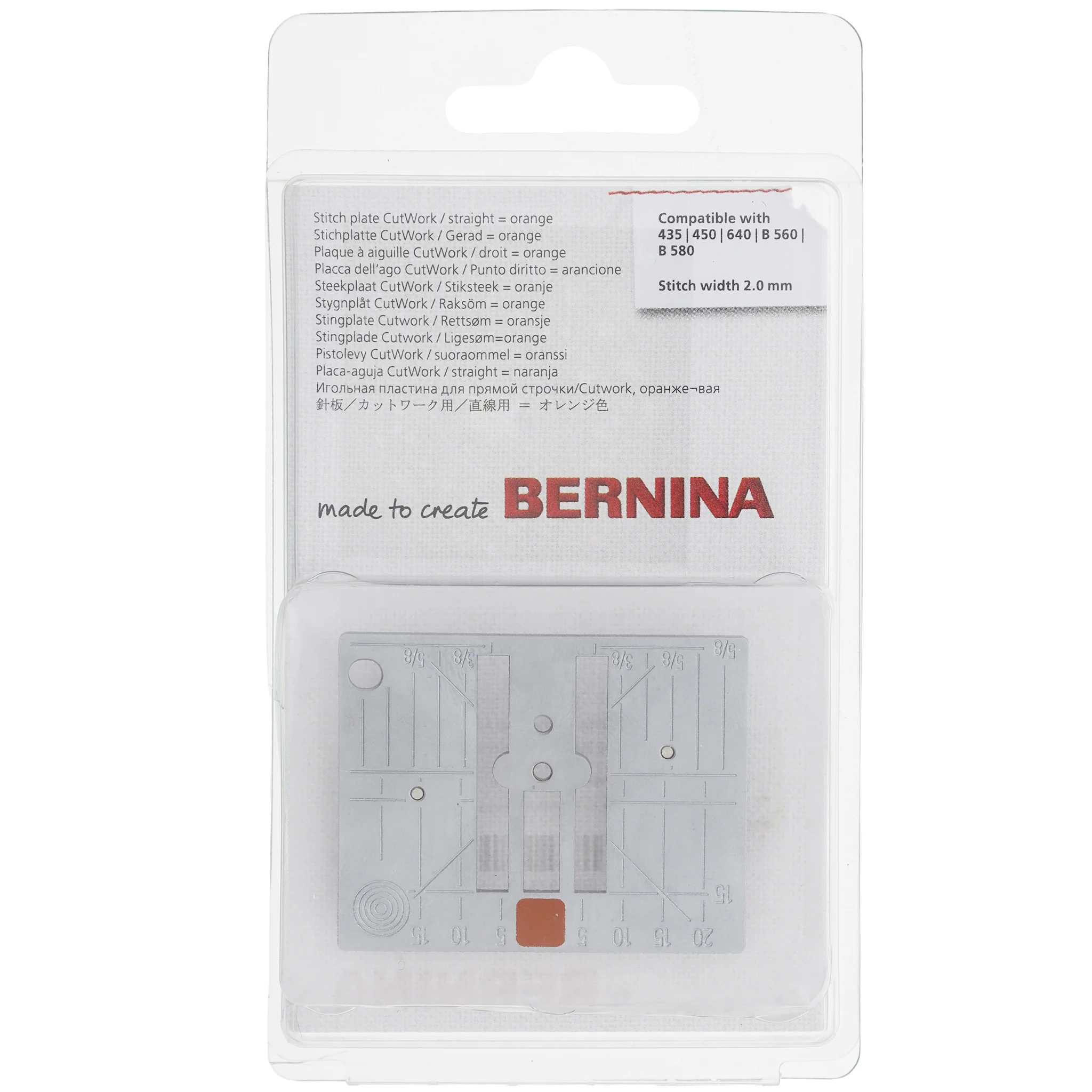 Straight & CutWork Stitch Plate, Bernina #0333397313 - Image 3