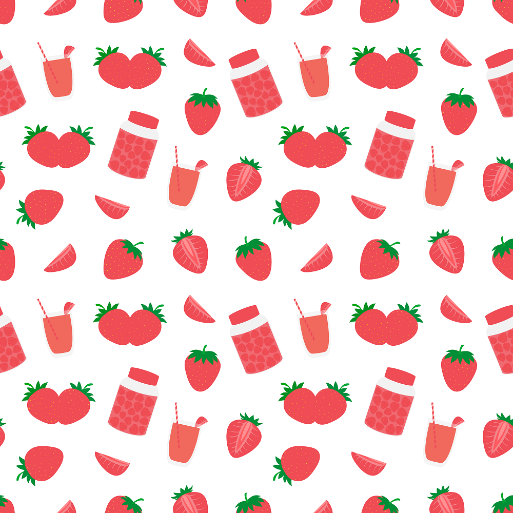 Strawberry Patch Juice Fabric