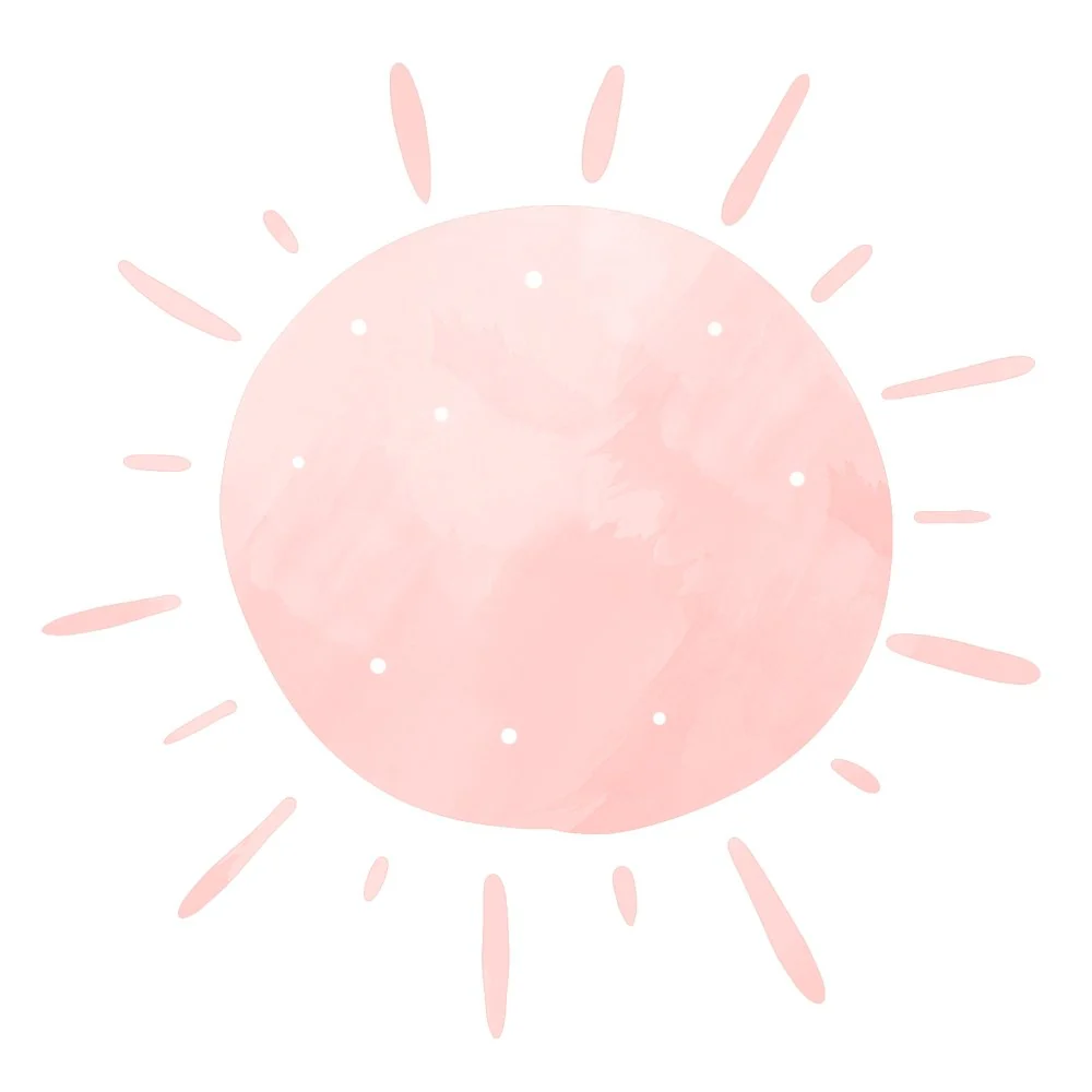 Strawberry Sun Fabric Panel