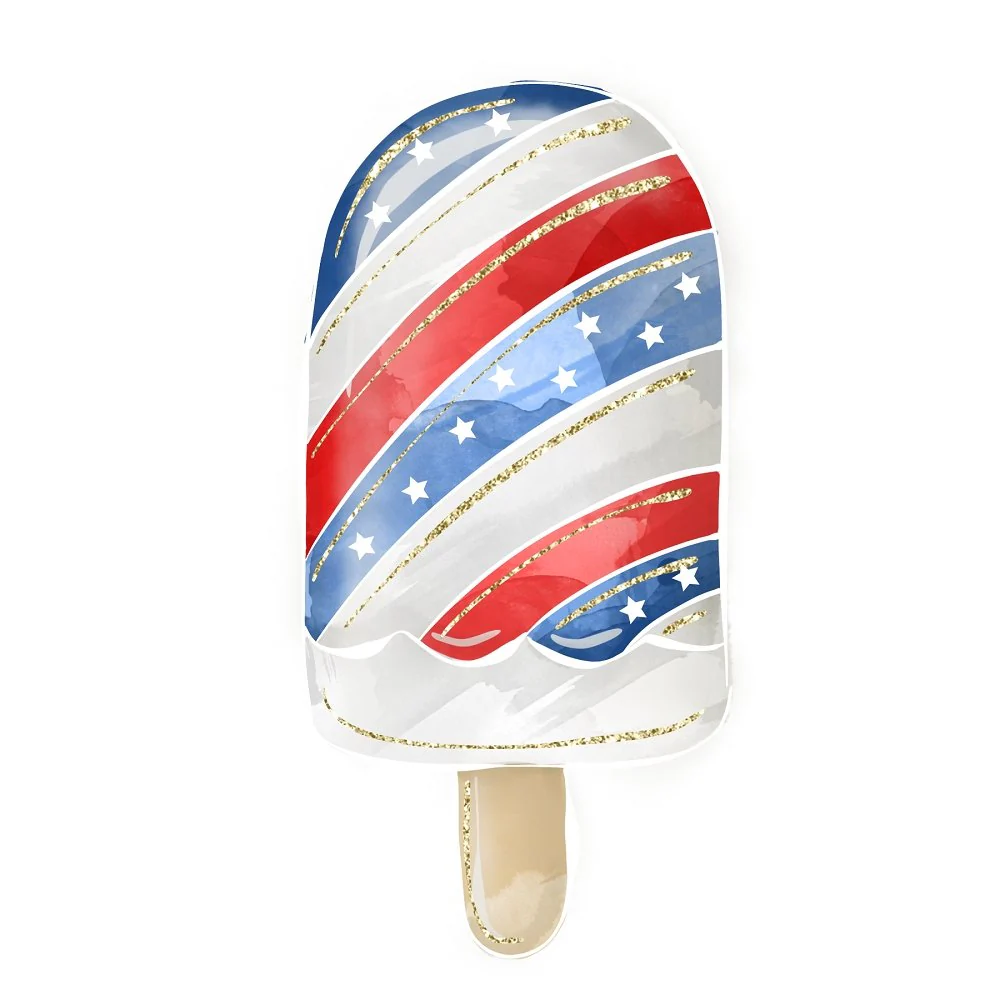 Striped Popsicle Fabric Panel