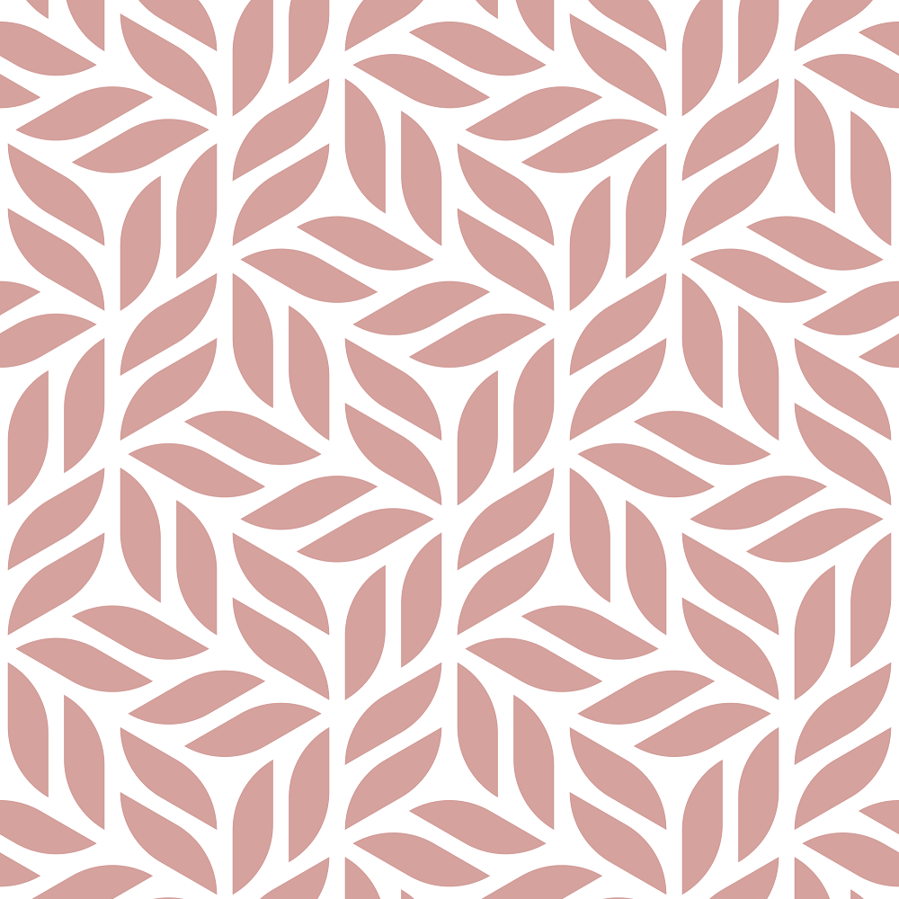 Stylish Abstract Shapes Fabric - Rose Gold