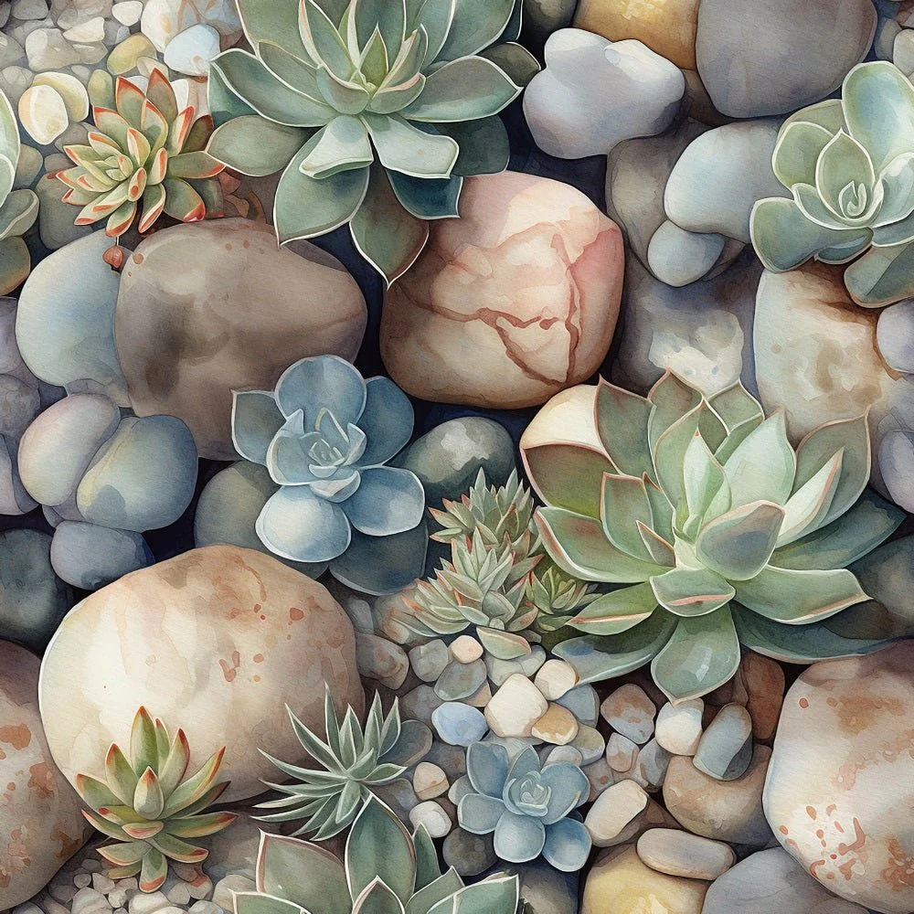 Succulents & Cacti Pattern #2 Fabric