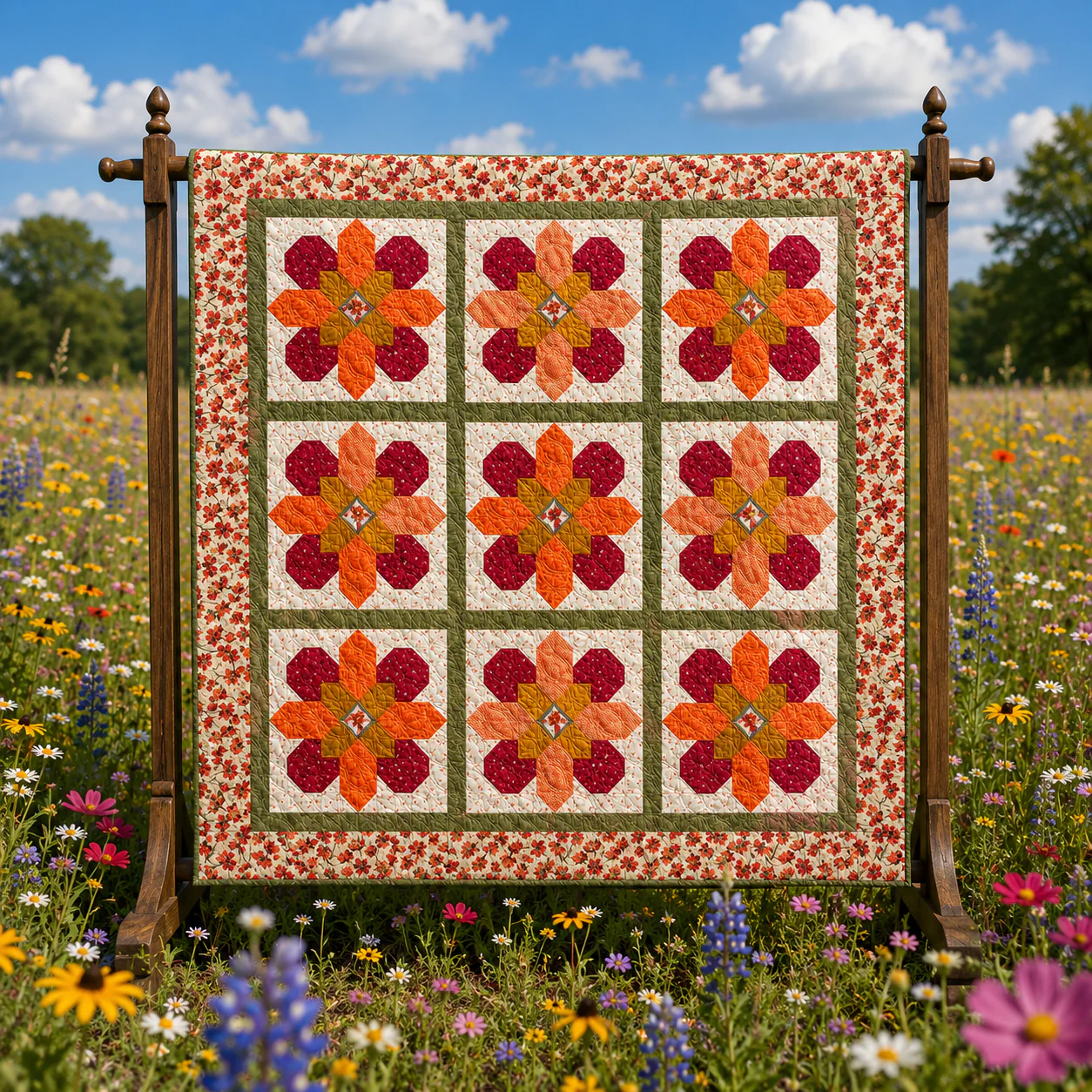 Summer Homestead Summer Blooms Quilt Kit - Image 2