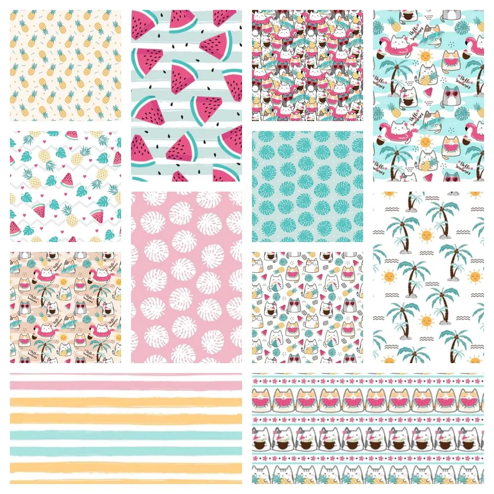 Summertime Cats Layer Cake - 12 Pieces