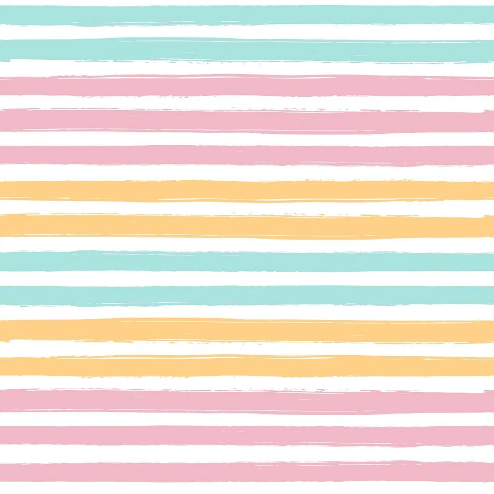 Summertime Cats Stripes Fabric