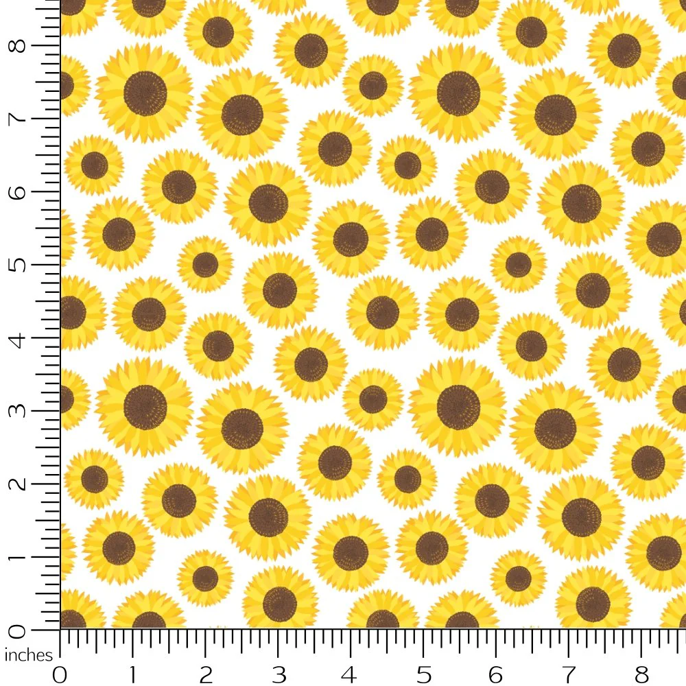 Sunflowers and Bees Allover Fabric - Image 2