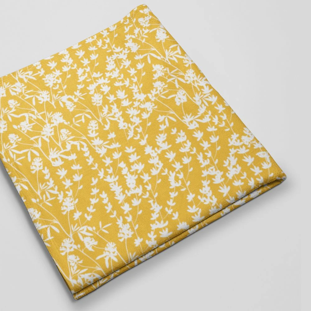 Sunflowers and Bees Floral Fabric - Yellow - Image 3
