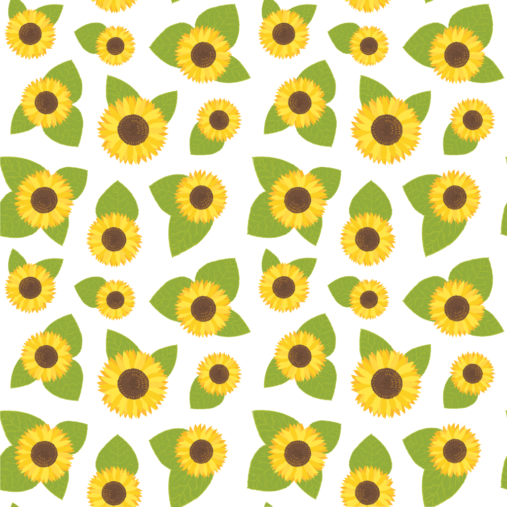 Sunflowers and Bees Flowers and Leaves Fabric