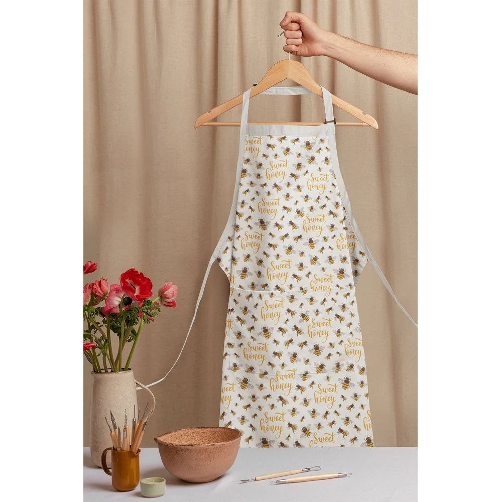 Sunflowers and Bees Font Fabric - Image 6