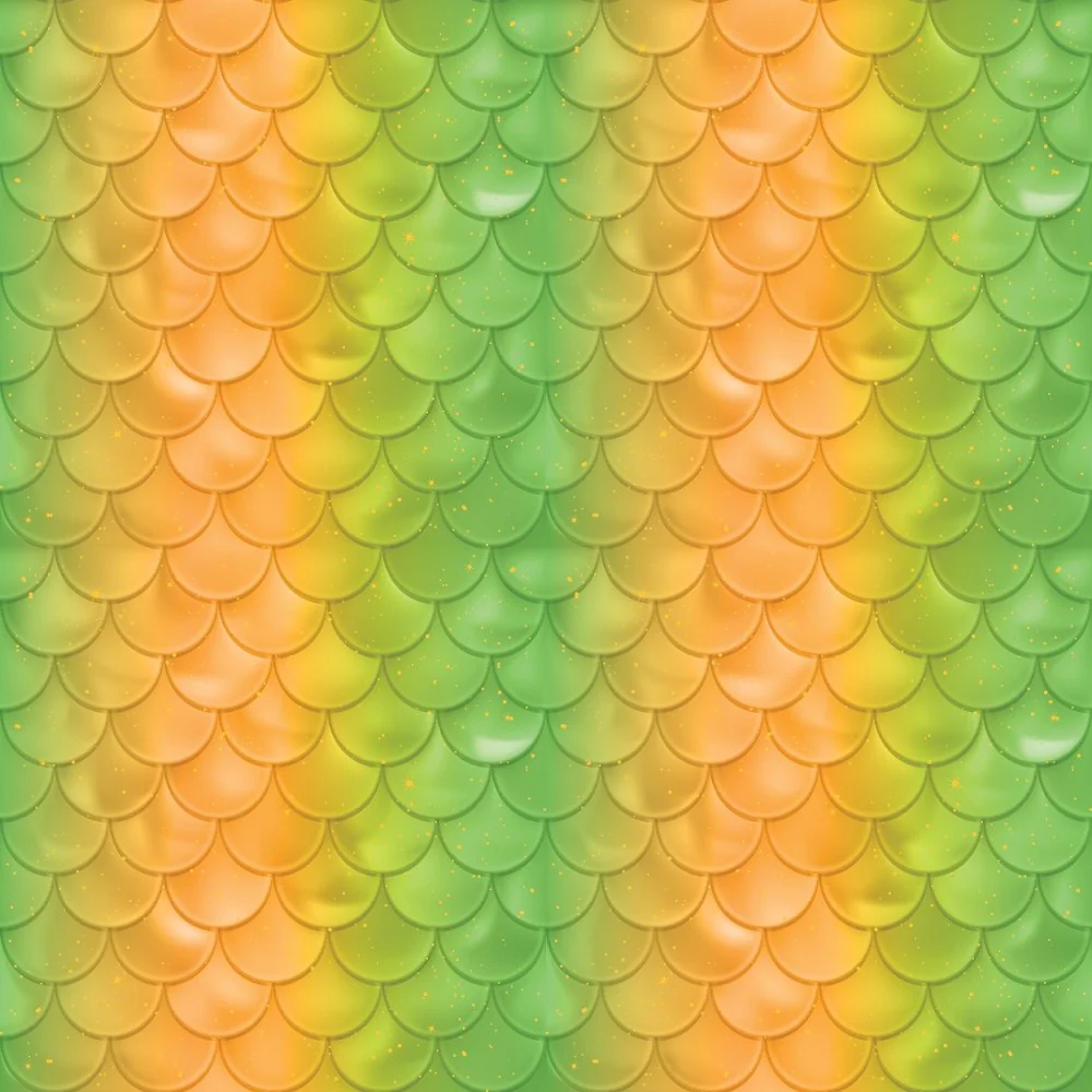 Sunflowers and Bees Mermaid Tail Fabric