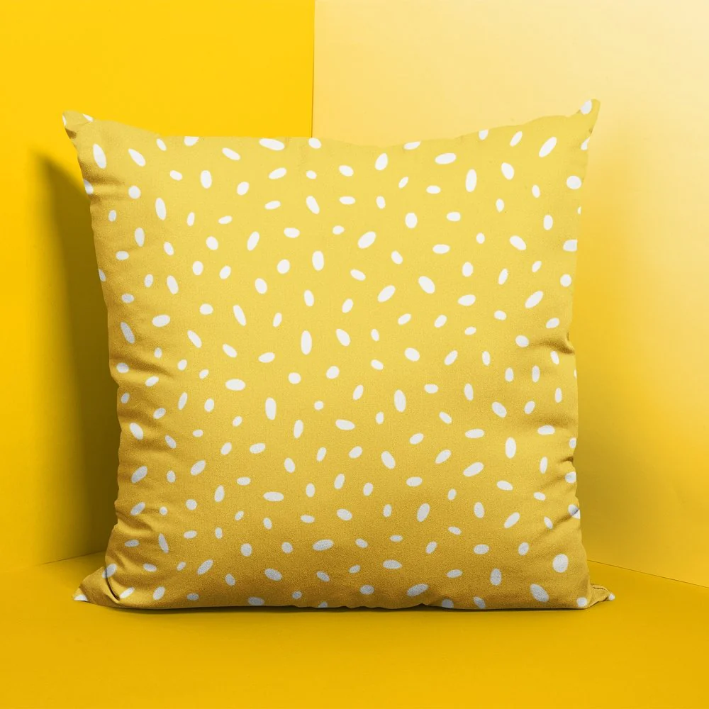 Sunflowers and Bees Seeds Fabric - Yellow - Image 4