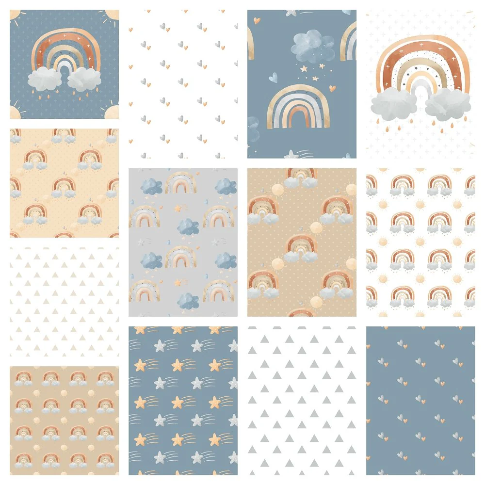 Sunny Day Blues Fat Quarter Bundle - 13 Pieces