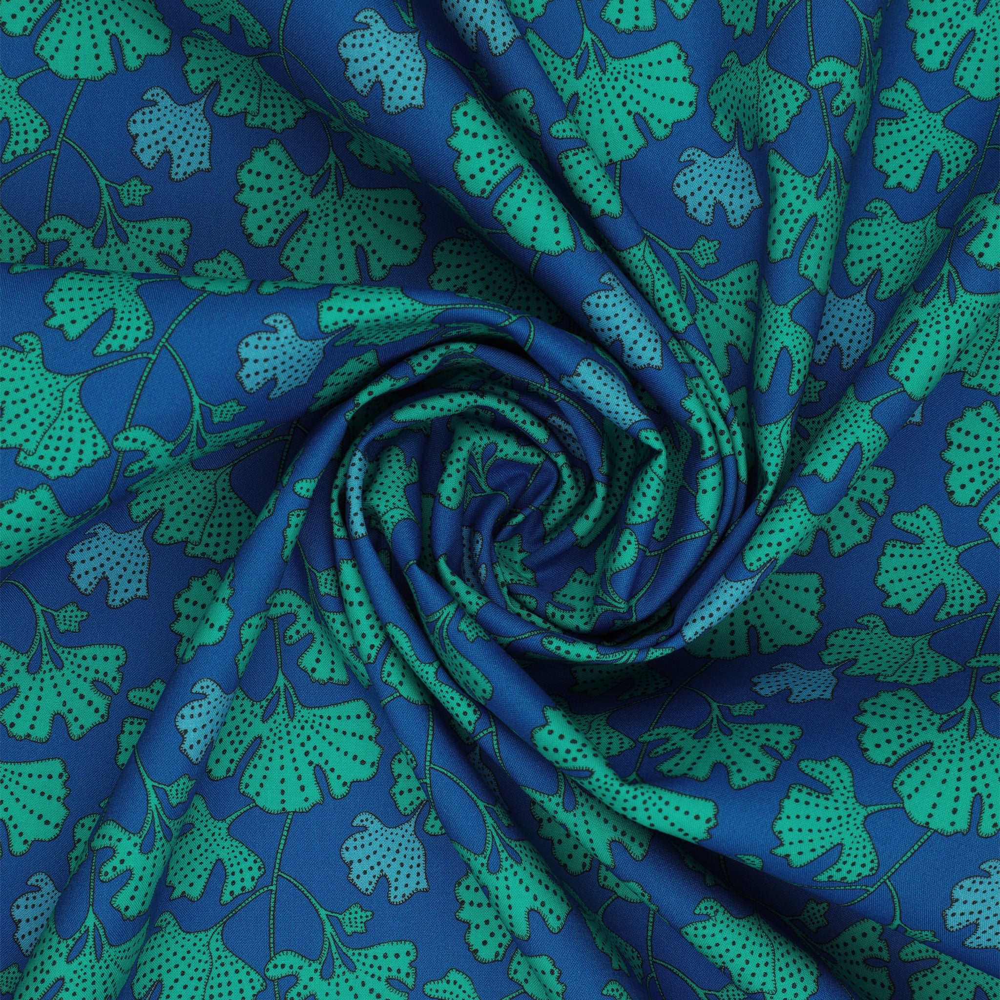 Sunshine Fabric Collection - Ginkgo Cerulean - Image 2