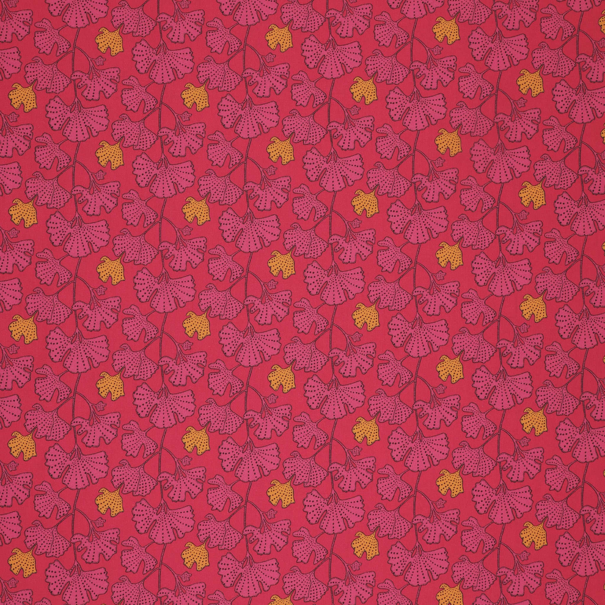 Sunshine Fabric Collection - Ginkgo Guava