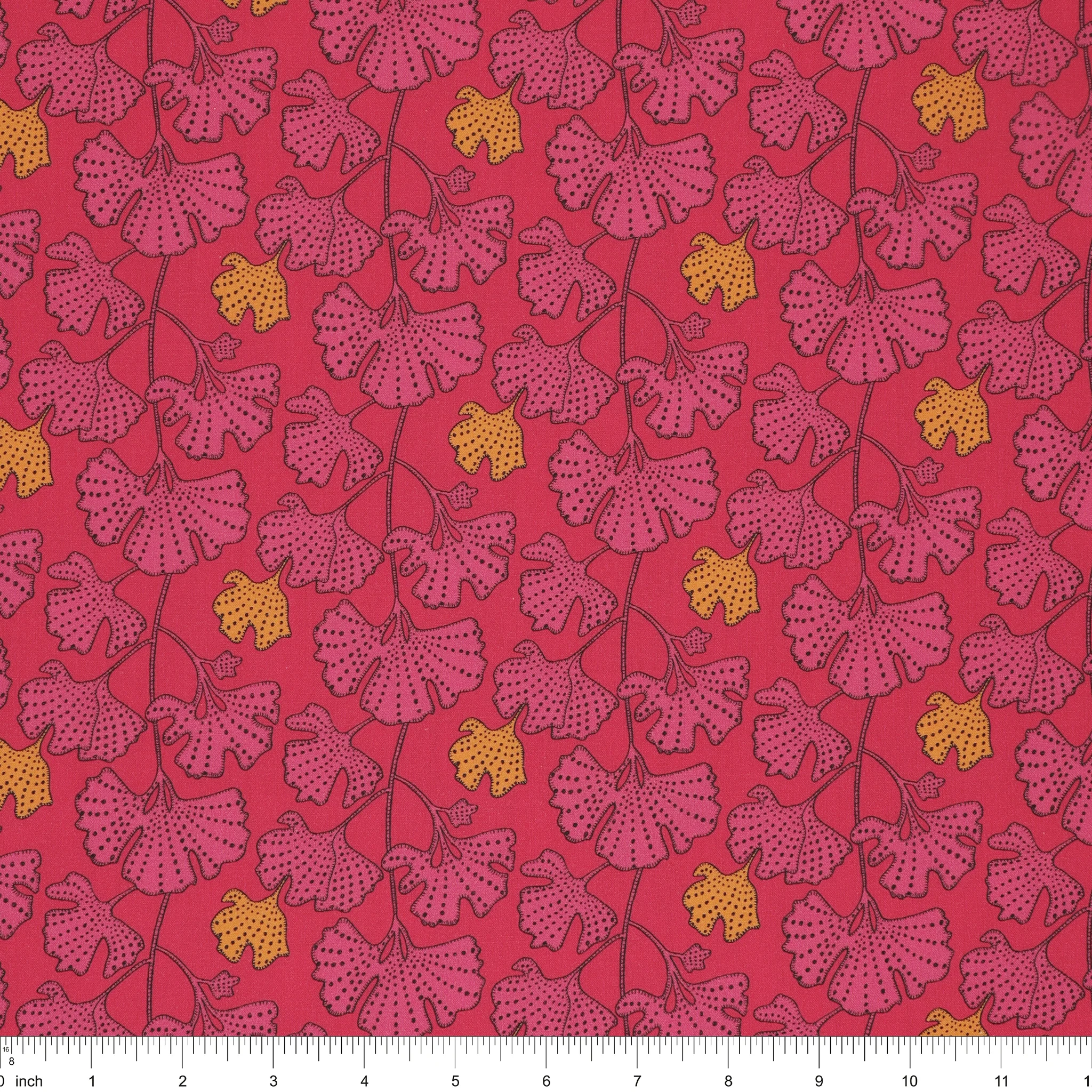 Sunshine Fabric Collection - Ginkgo Guava - Image 3