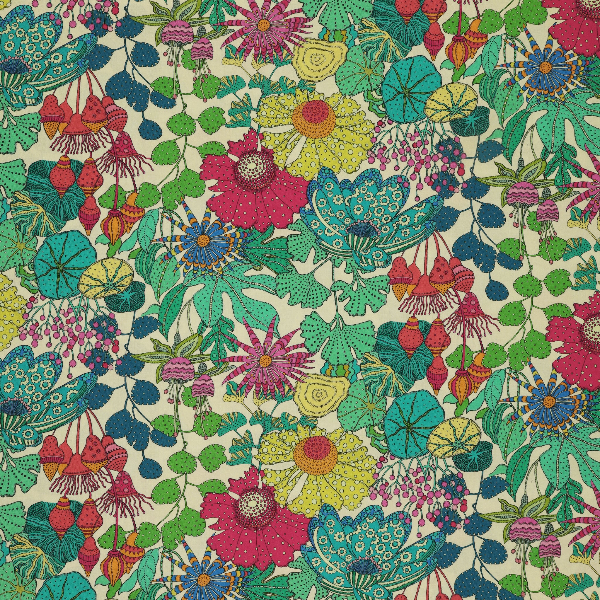 Sunshine Fabric Collection - Peony Park Cream