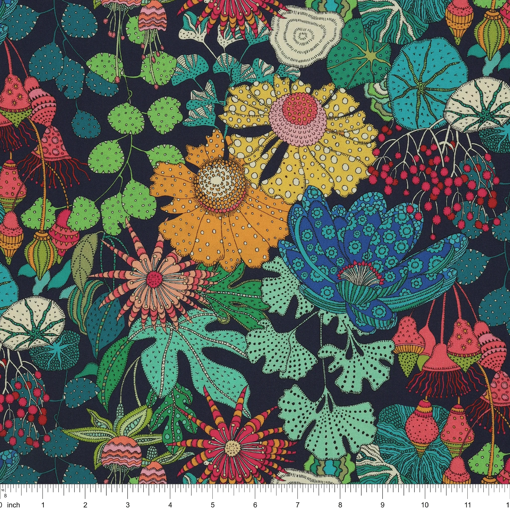 Sunshine Fabric Collection - Peony Park Indigo - Image 3
