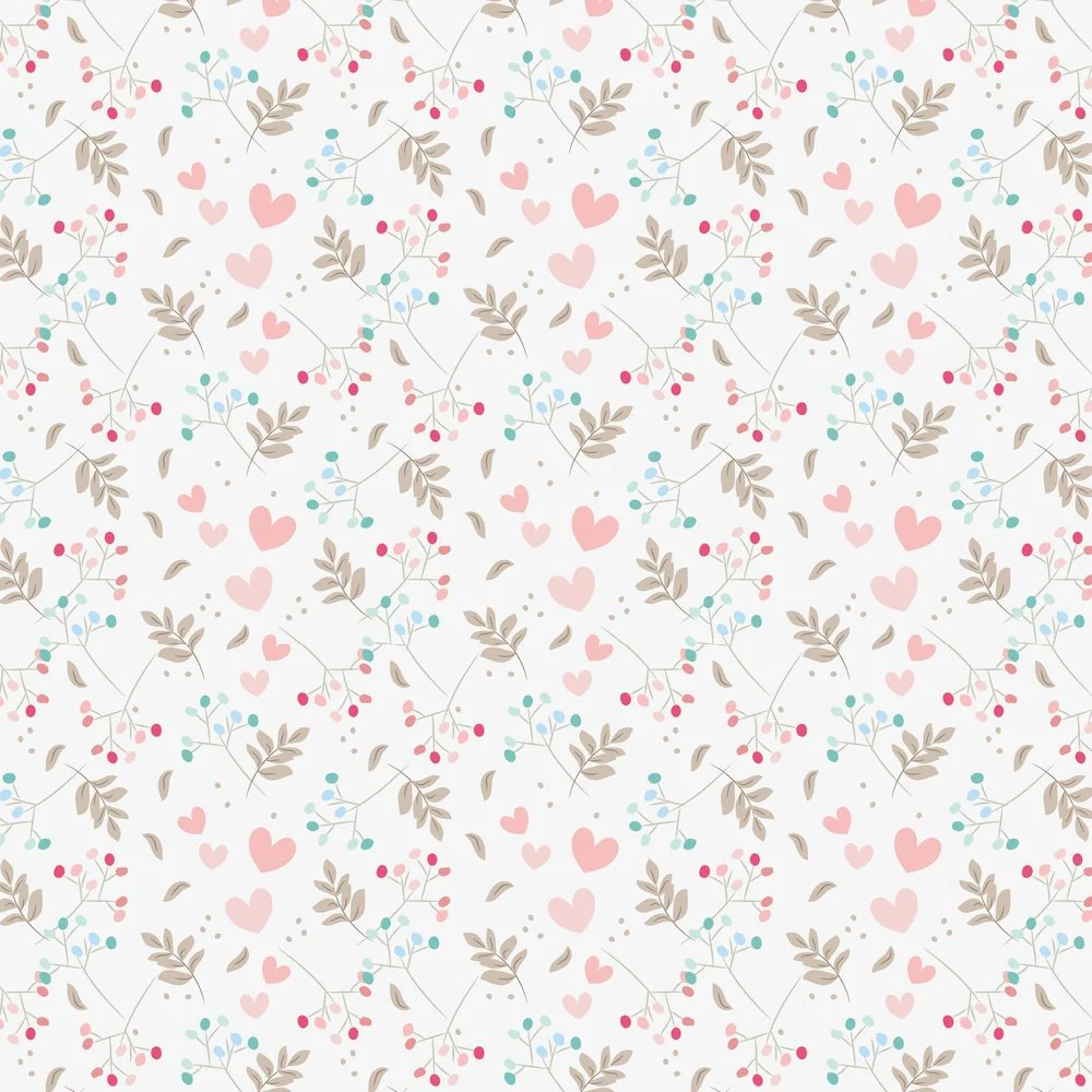 Sweet Floral Valentine Fabric