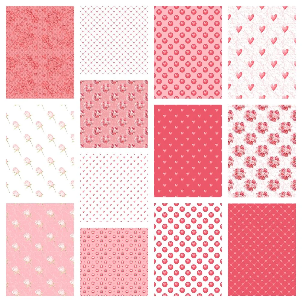 Sweet Hearts Fat Eighth Bundle - 13 Pieces