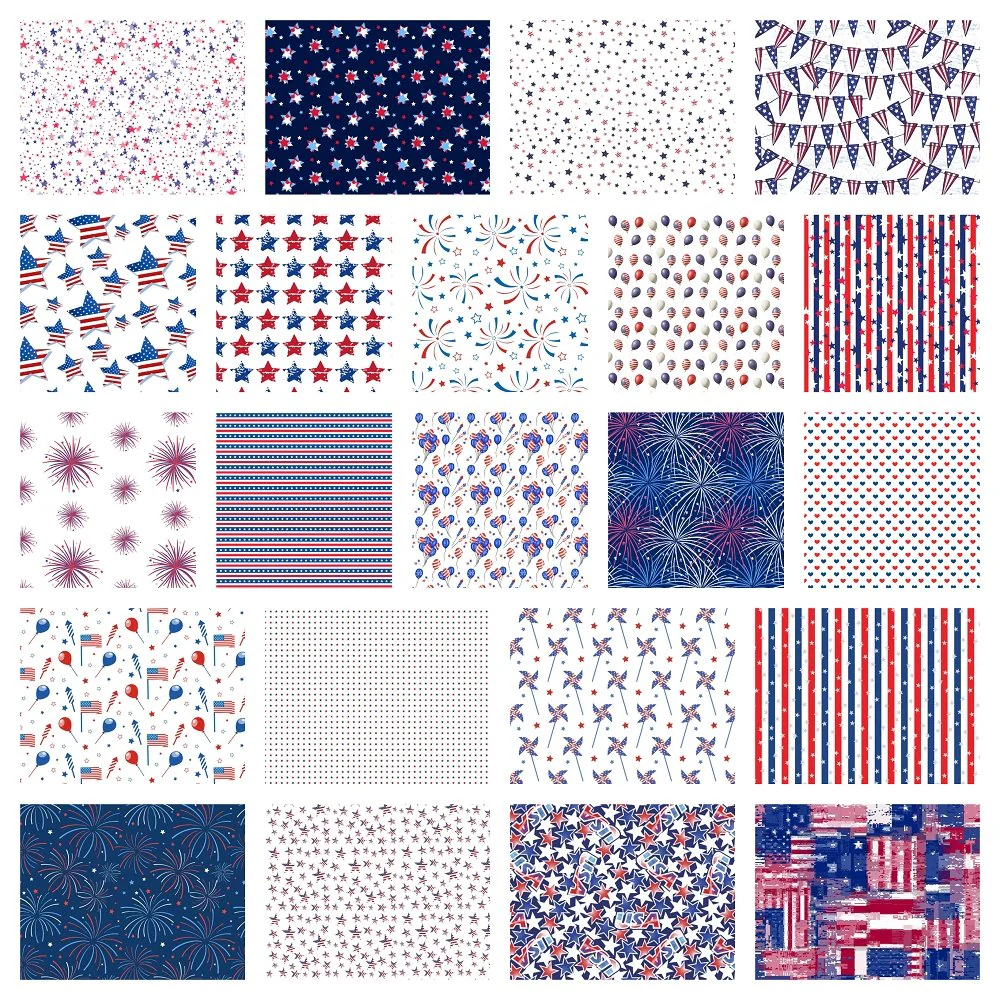 Sweet Land Of Liberty Fabric Collection - 1 Yard Bundle