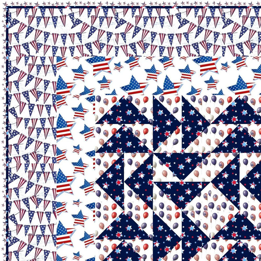 Sweet Land of Liberty Quilt Kit - 67 1/2" x 67 1/2" - Image 3