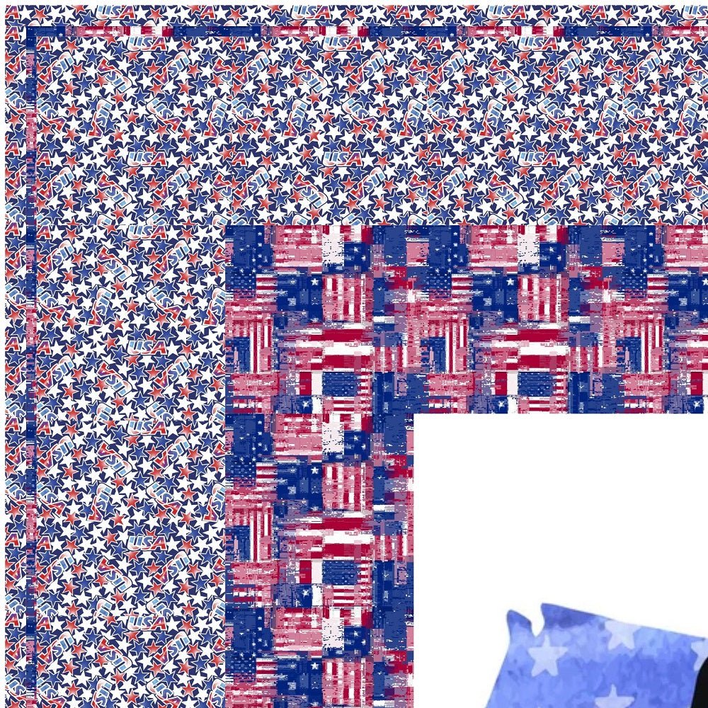 Sweet Land of Liberty Wall Hanging/Lap Quilt Kit - 42" x 42" - Image 2