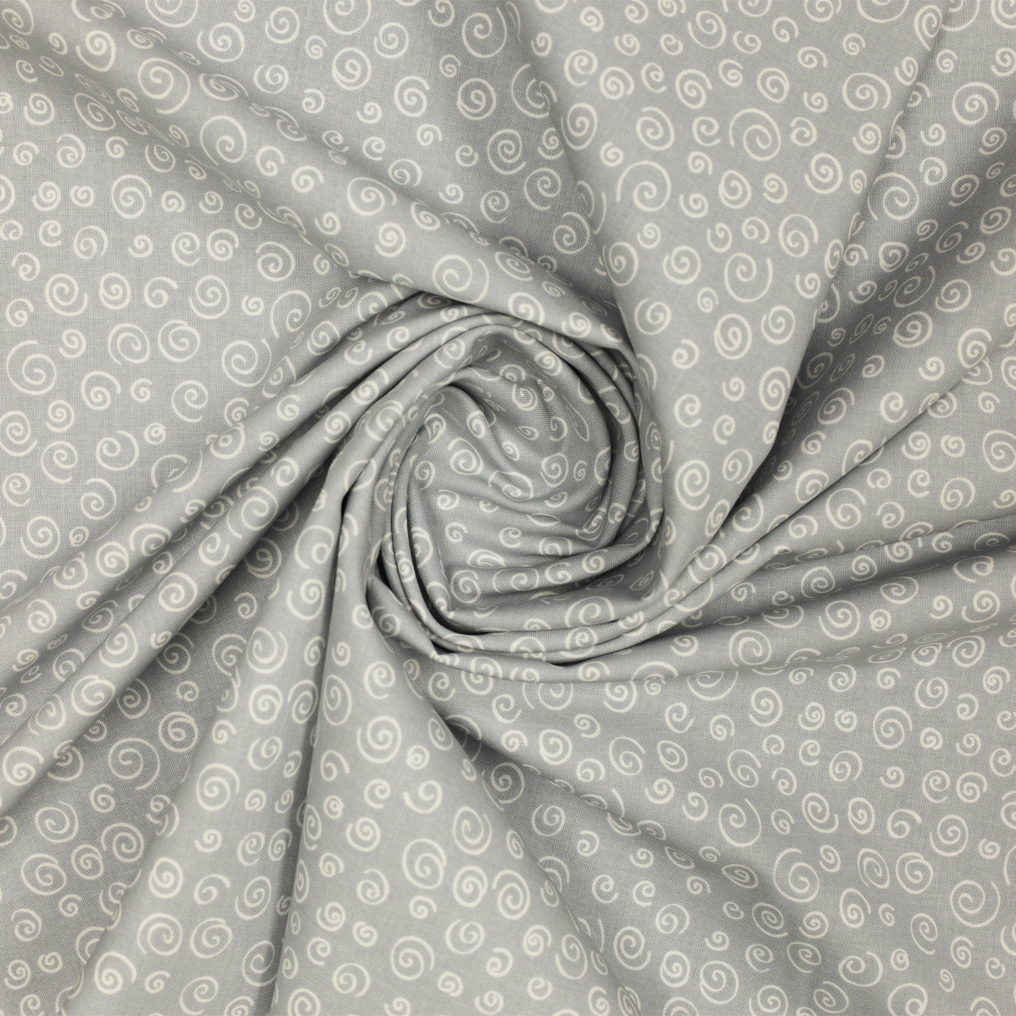 Sweet Little Lamb Fabric Collection - Dreamy Swirls Gray - Image 2