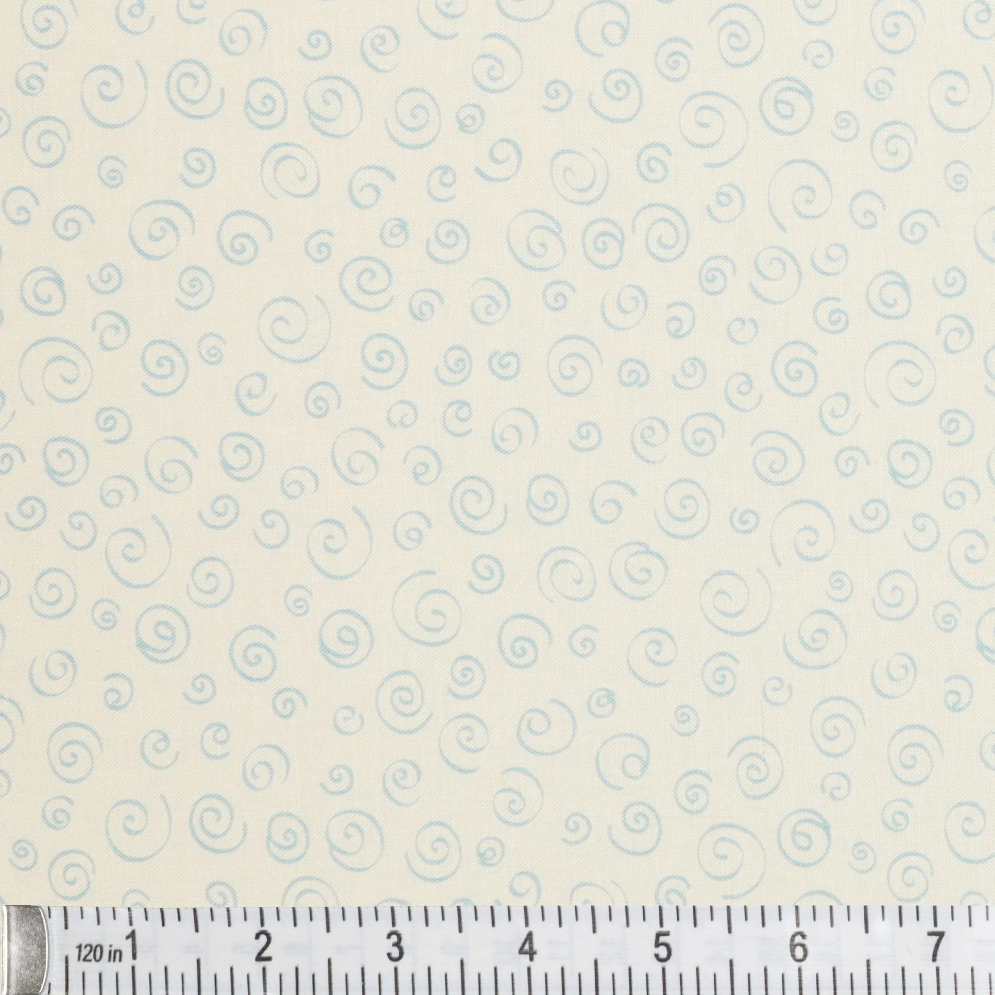 Sweet Little Lamb Fabric Collection - Dreamy Swirls White - Image 3