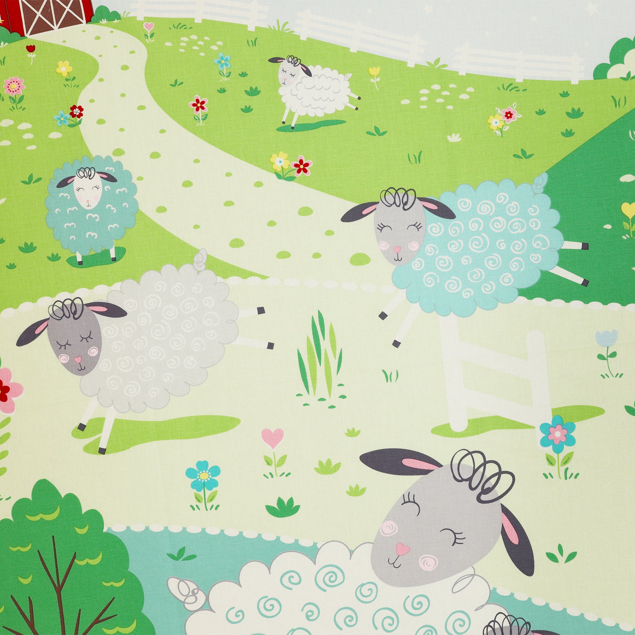 Sweet Little Lamb Fabric Collection - Little Lamb Panel - Image 4
