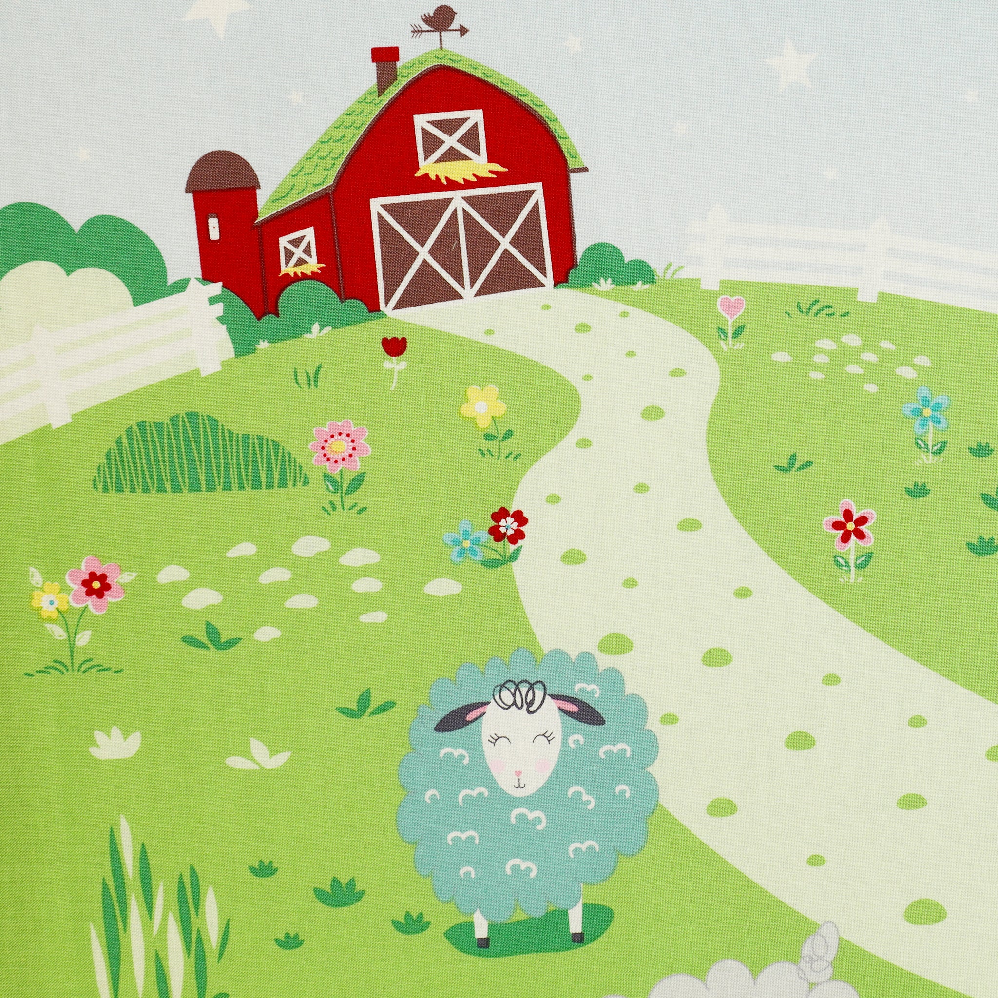 Sweet Little Lamb Fabric Collection - Little Lamb Panel - Image 5