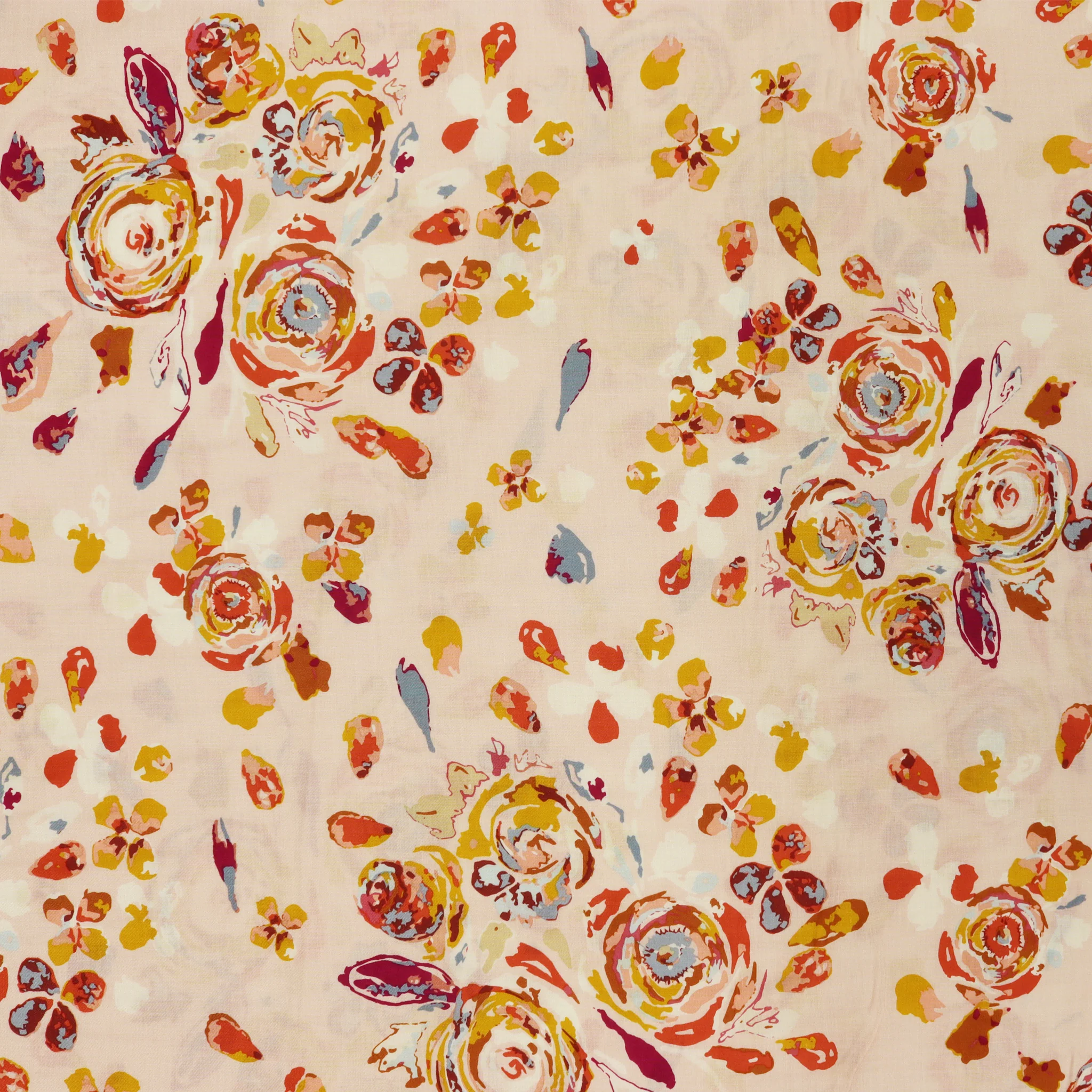 Swifting Flora Rosewood Fabric in Rayon