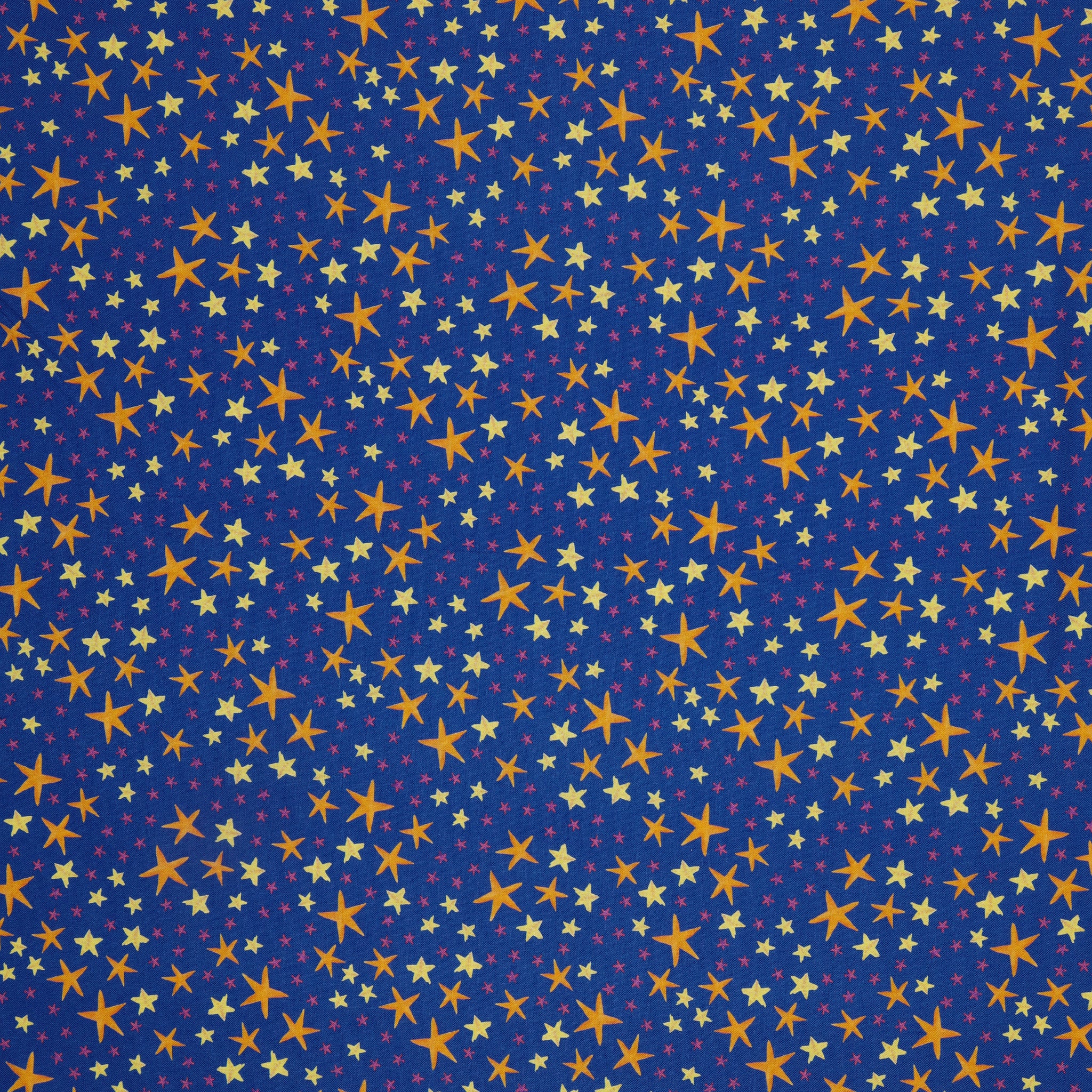 Swim With Me Fabric Collection - Starfish Soiree Royal Blue