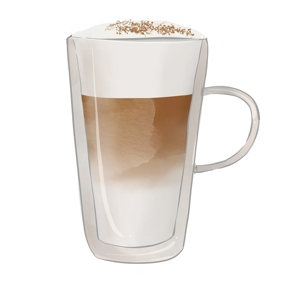 Tall Coffee Cup Fabric Panel