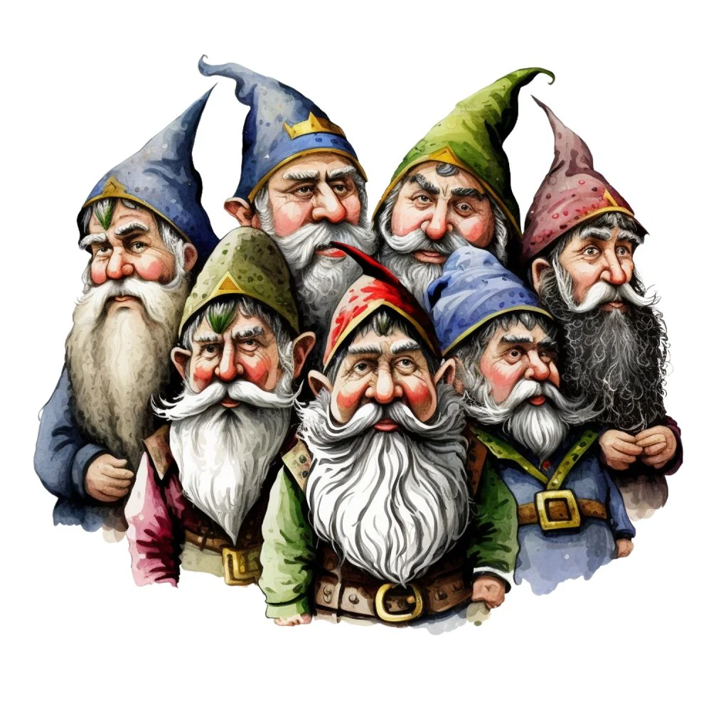 The 7 Dwarfs #2 Fabric Panel