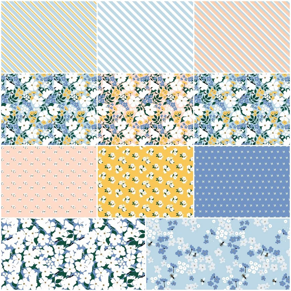 The Bees Knees Fat Quarter Bundle - 10 Pieces