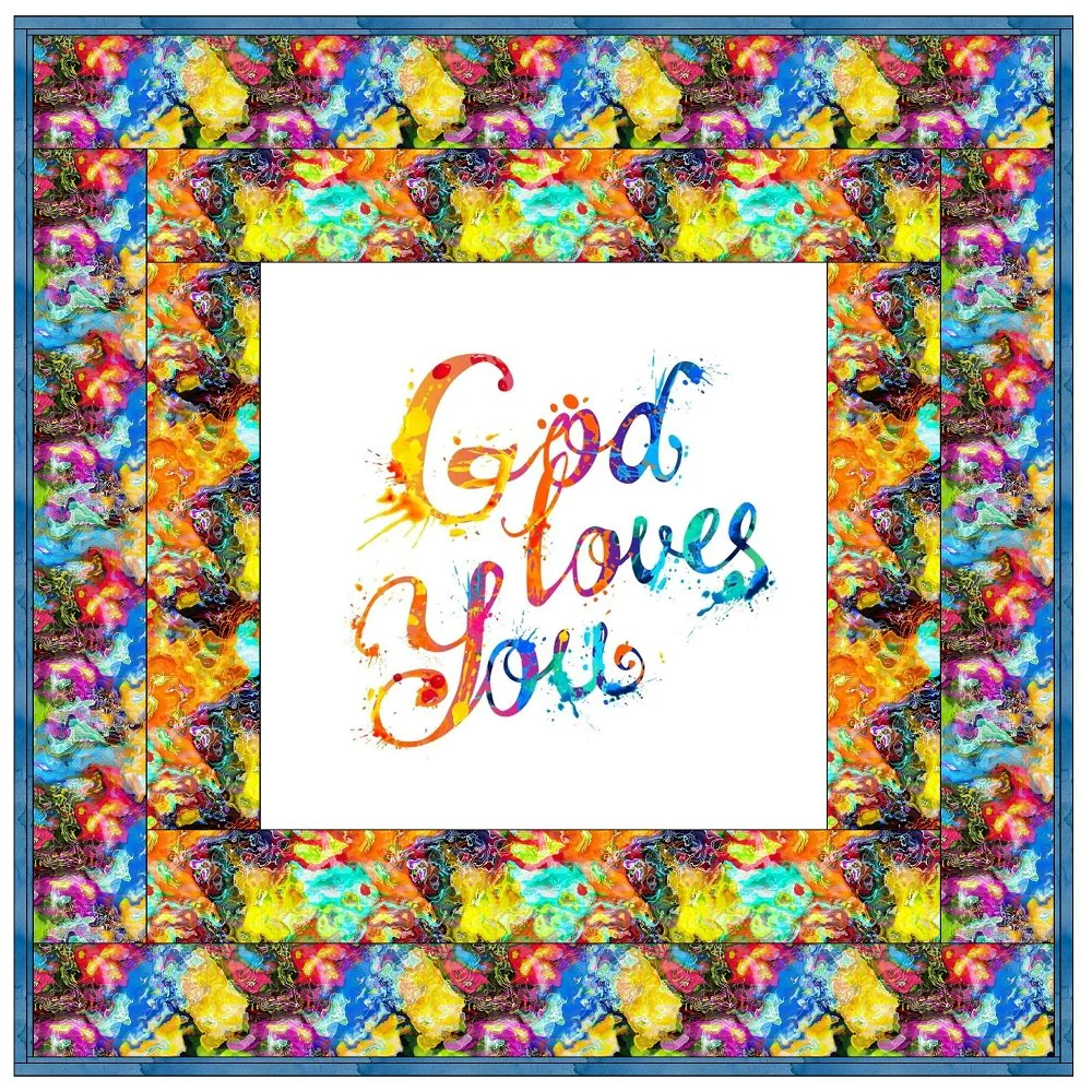 The Color of God's Love Wall Hanging 42" x 42" - Image 2