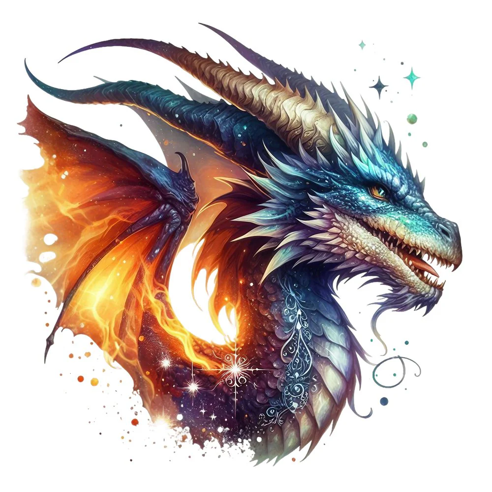 The Dragon Lair Dragon #38 Fabric Panel