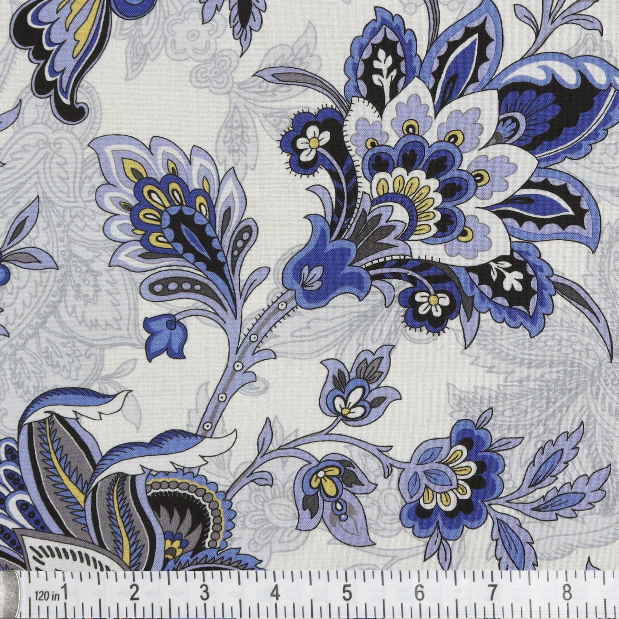 The Drawing Room 108" Wide Quilt Backing - Footstool Blue - Image 2