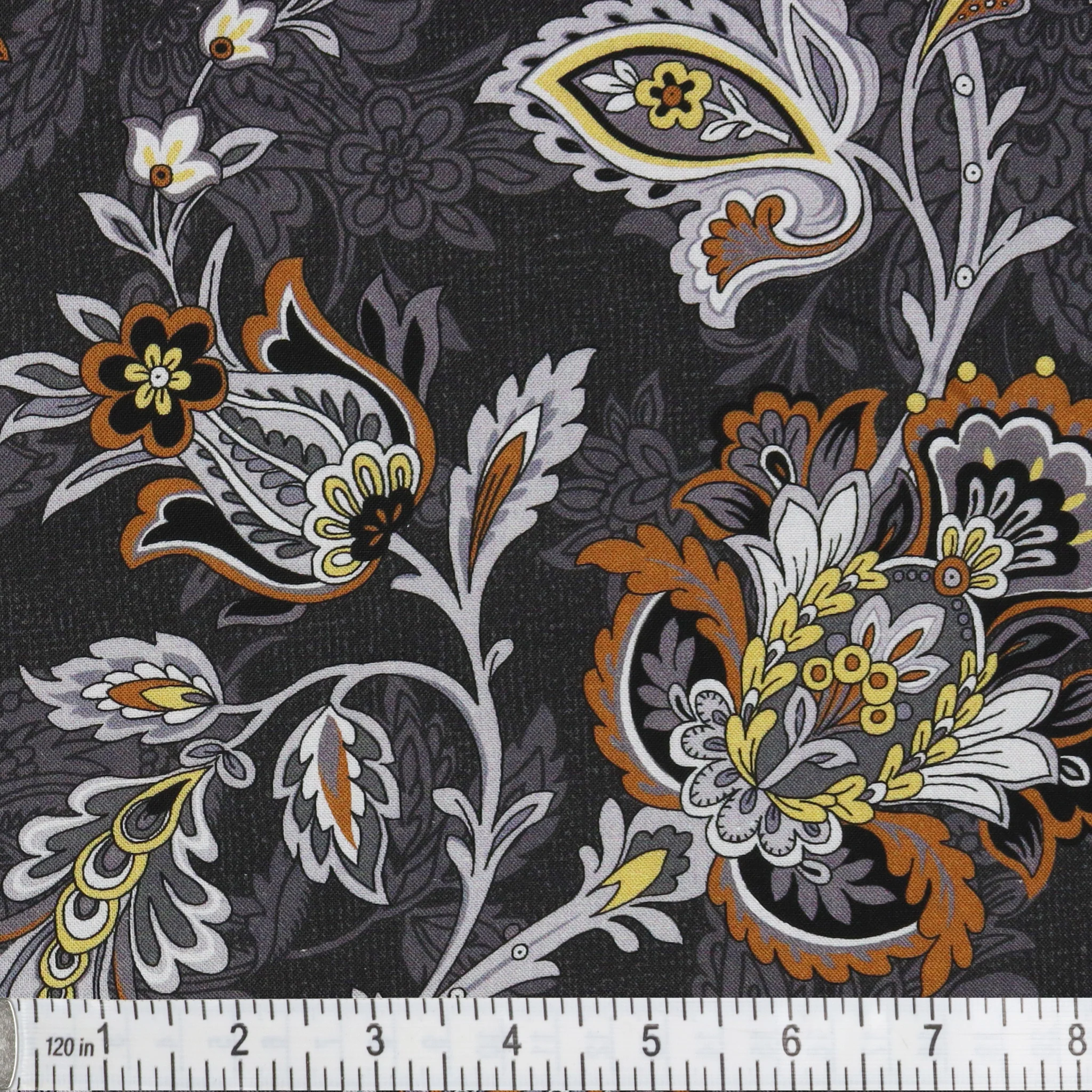 The Drawing Room 108" Wide Quilt Backing - Footstool Charcoal - Image 2