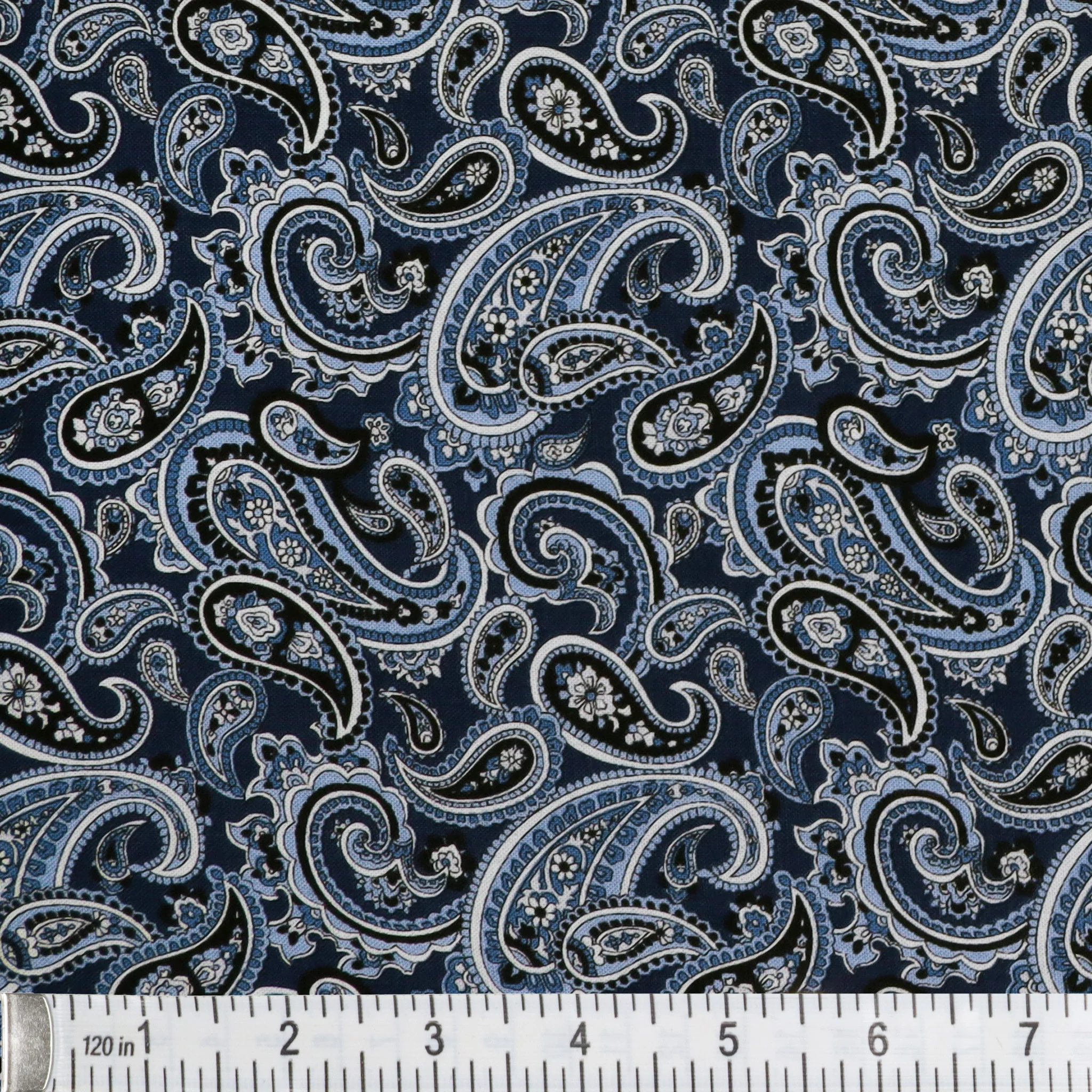 The Drawing Room Fabric Collection - Parquet Floor Navy - Image 2