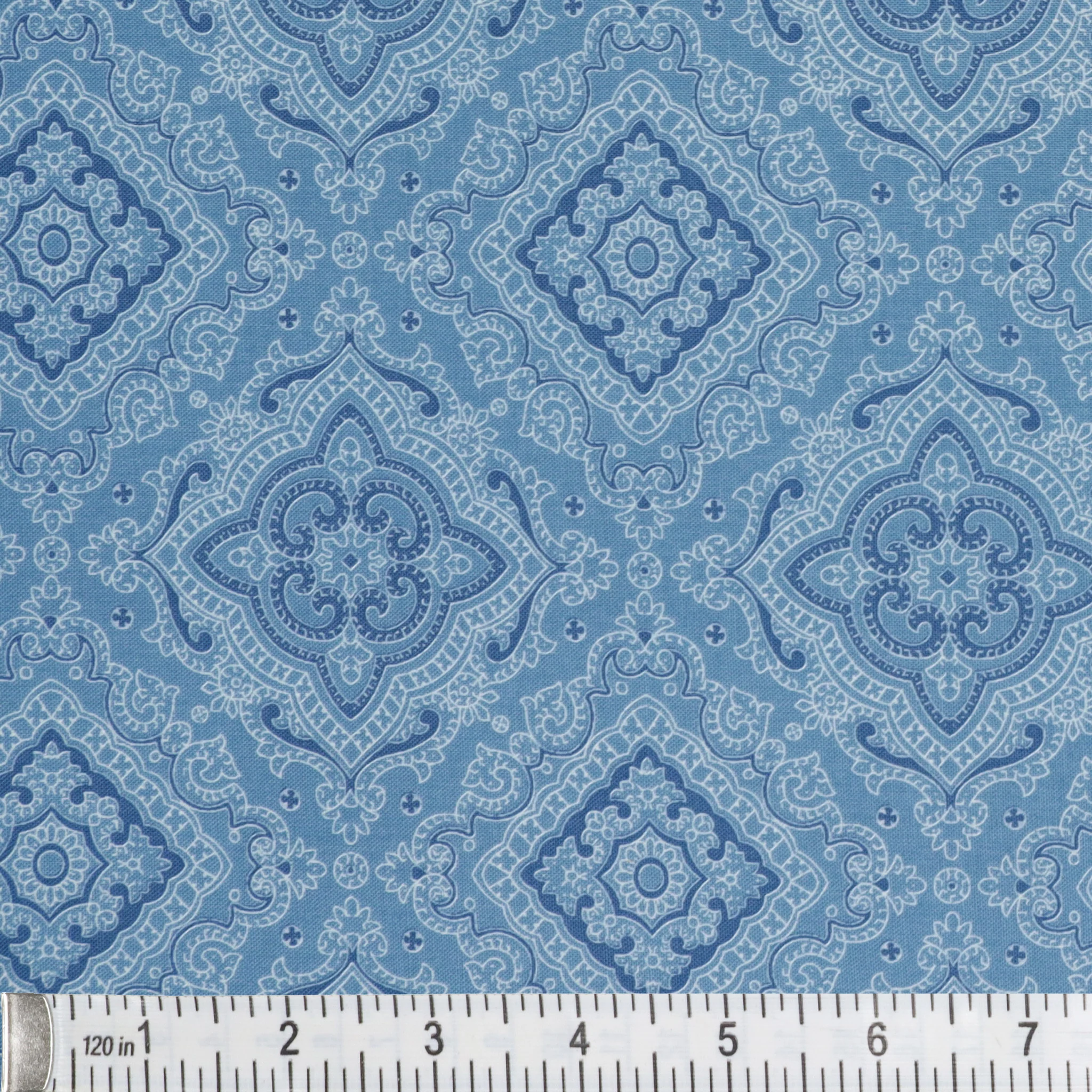 The Drawing Room Fabric Collection - Tea Table Blue - Image 2
