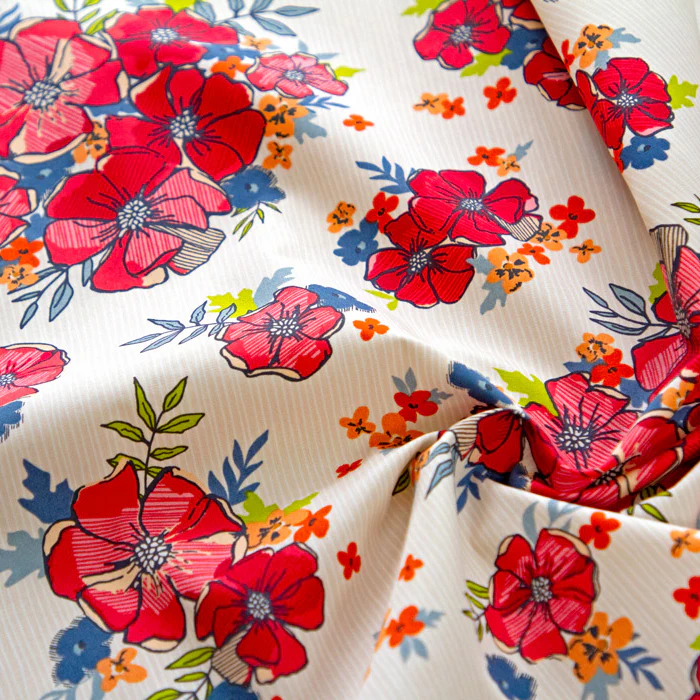The Flower Fields Fabric Collection - Blooming Burst Sunrise - Image 3