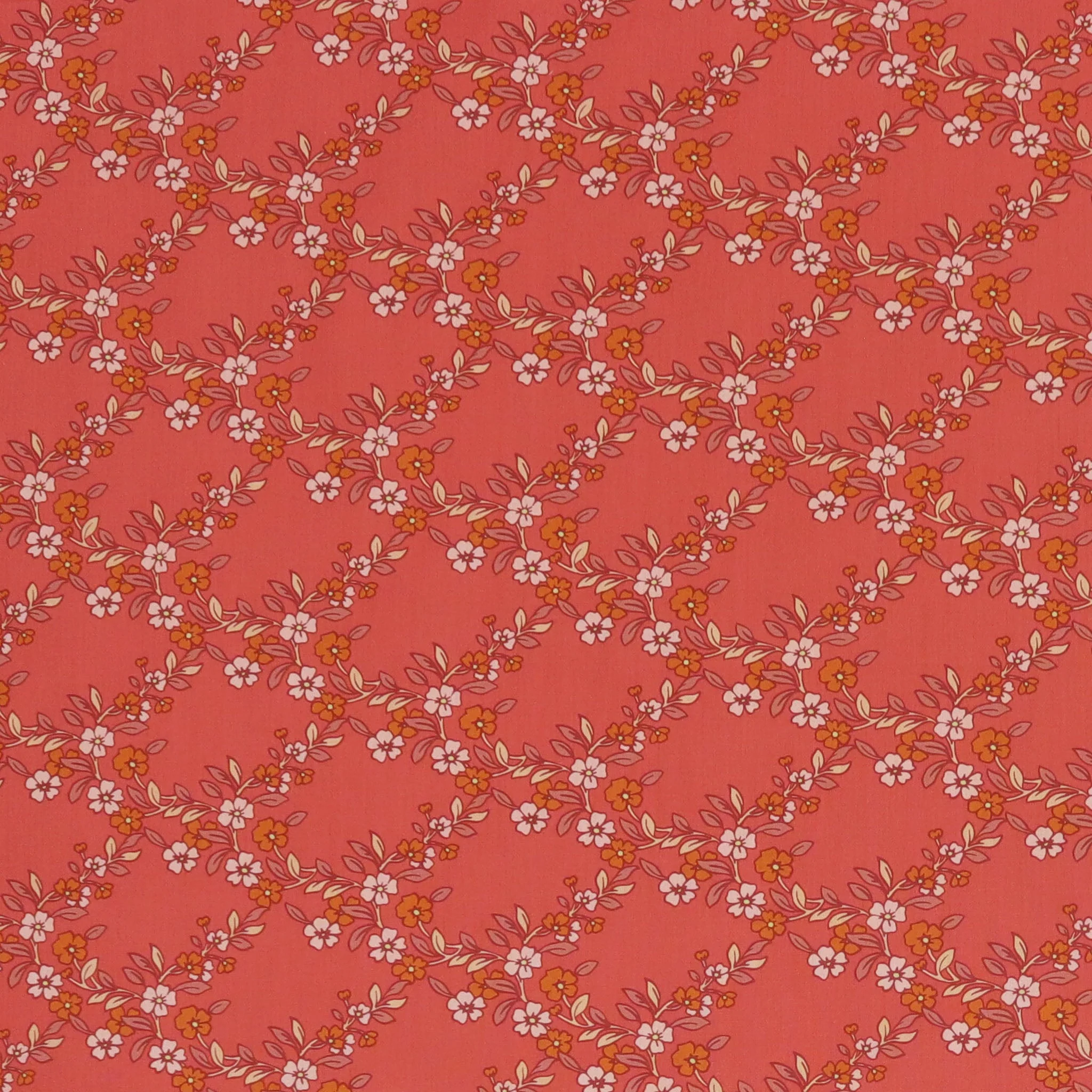 The Flower Fields Fabric Collection - Charming Arbor Hibiscus