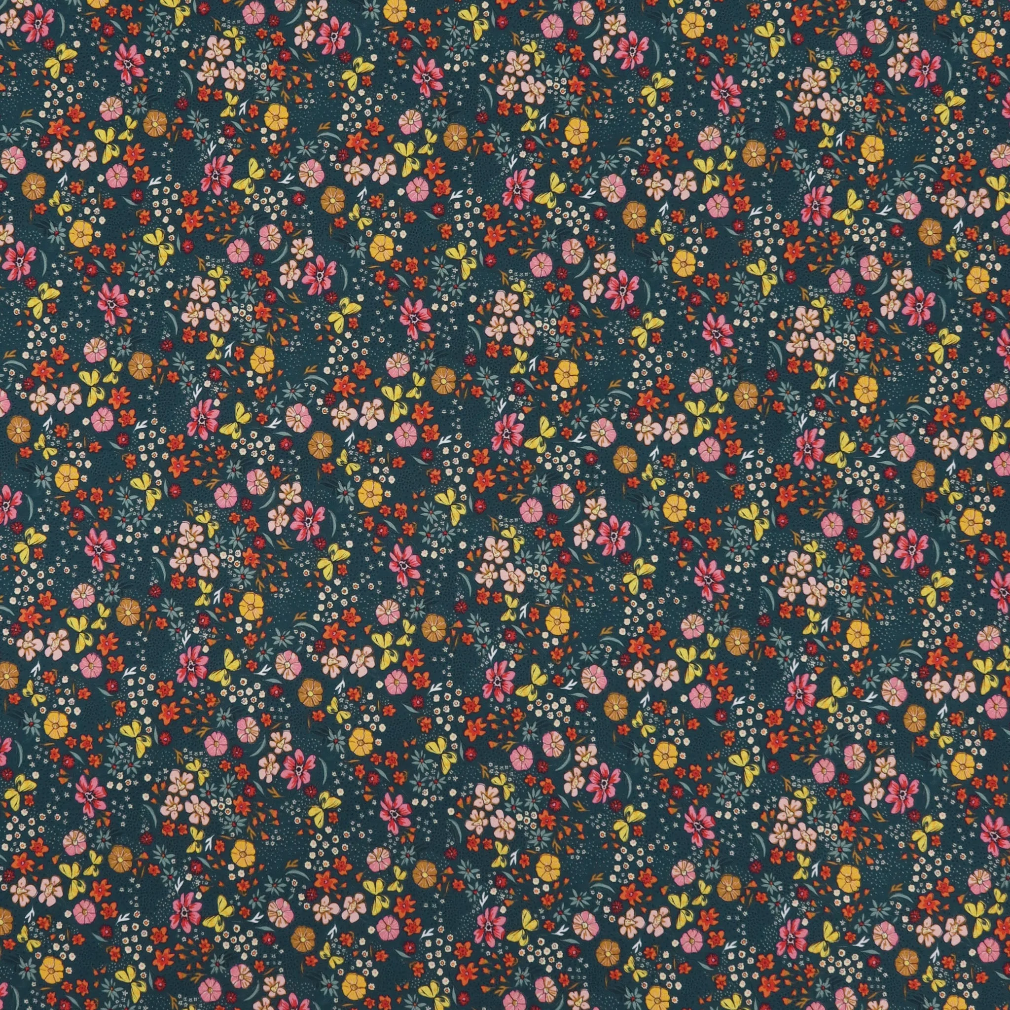 The Flower Fields Fabric Collection - Floral Abundance Shade