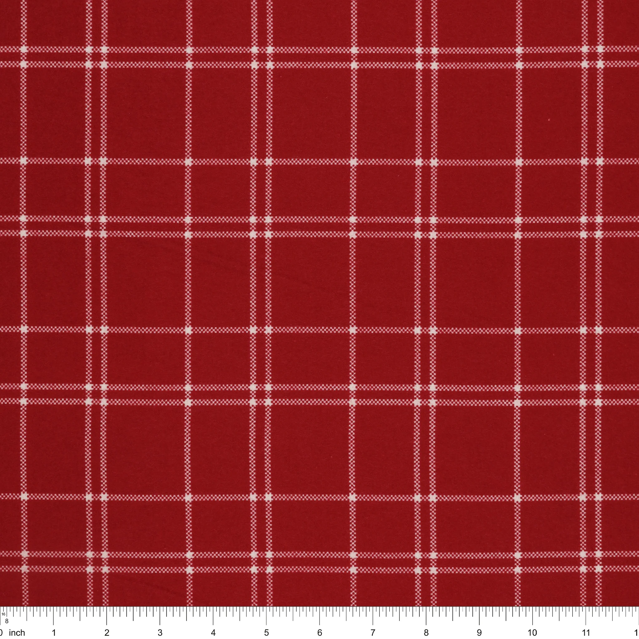 The North Pole Flannel Fabric Collection - Plaid Tomato - Image 3