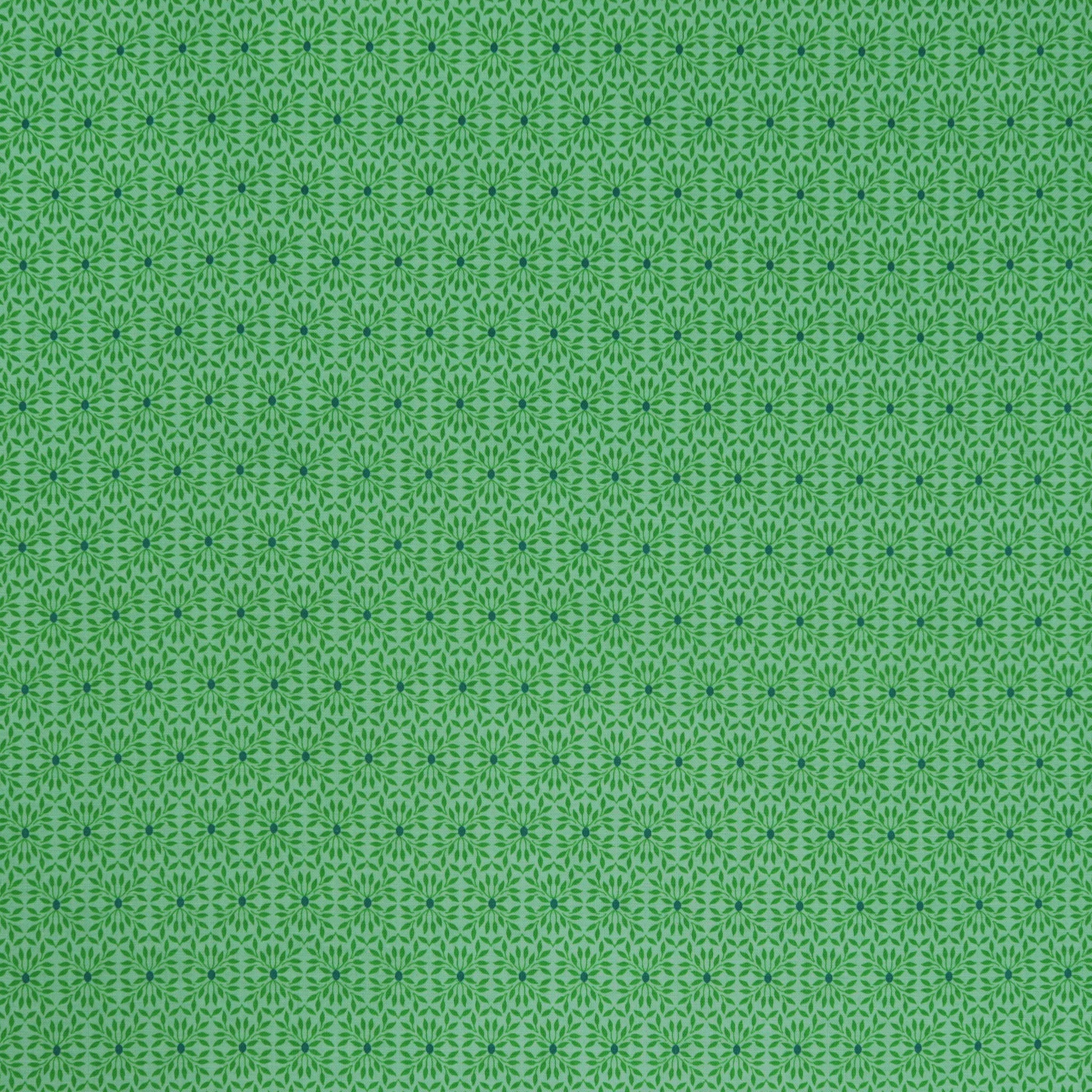 Transparency Watercolors Fabric Collection - Leaves Mint