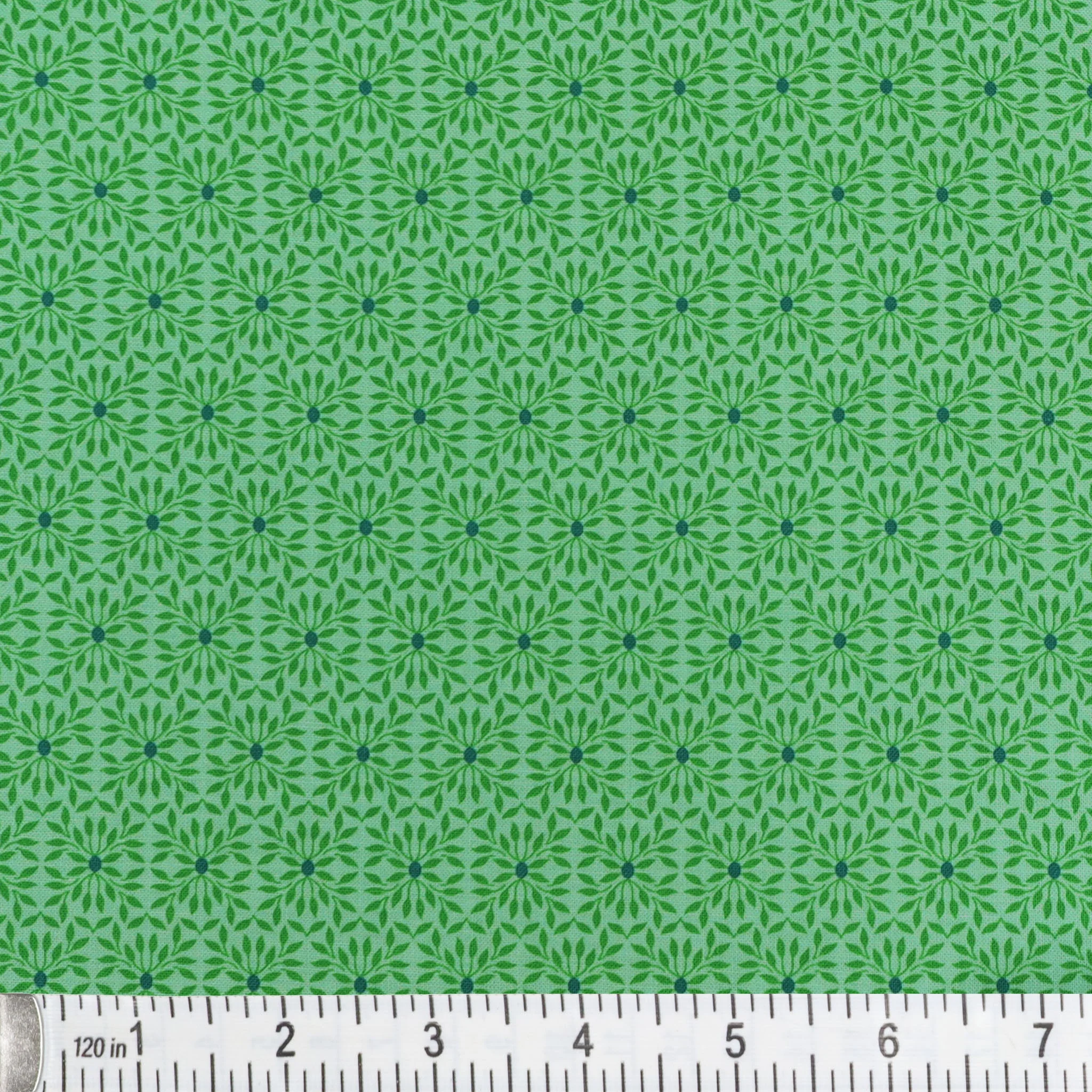 Transparency Watercolors Fabric Collection - Leaves Mint - Image 2